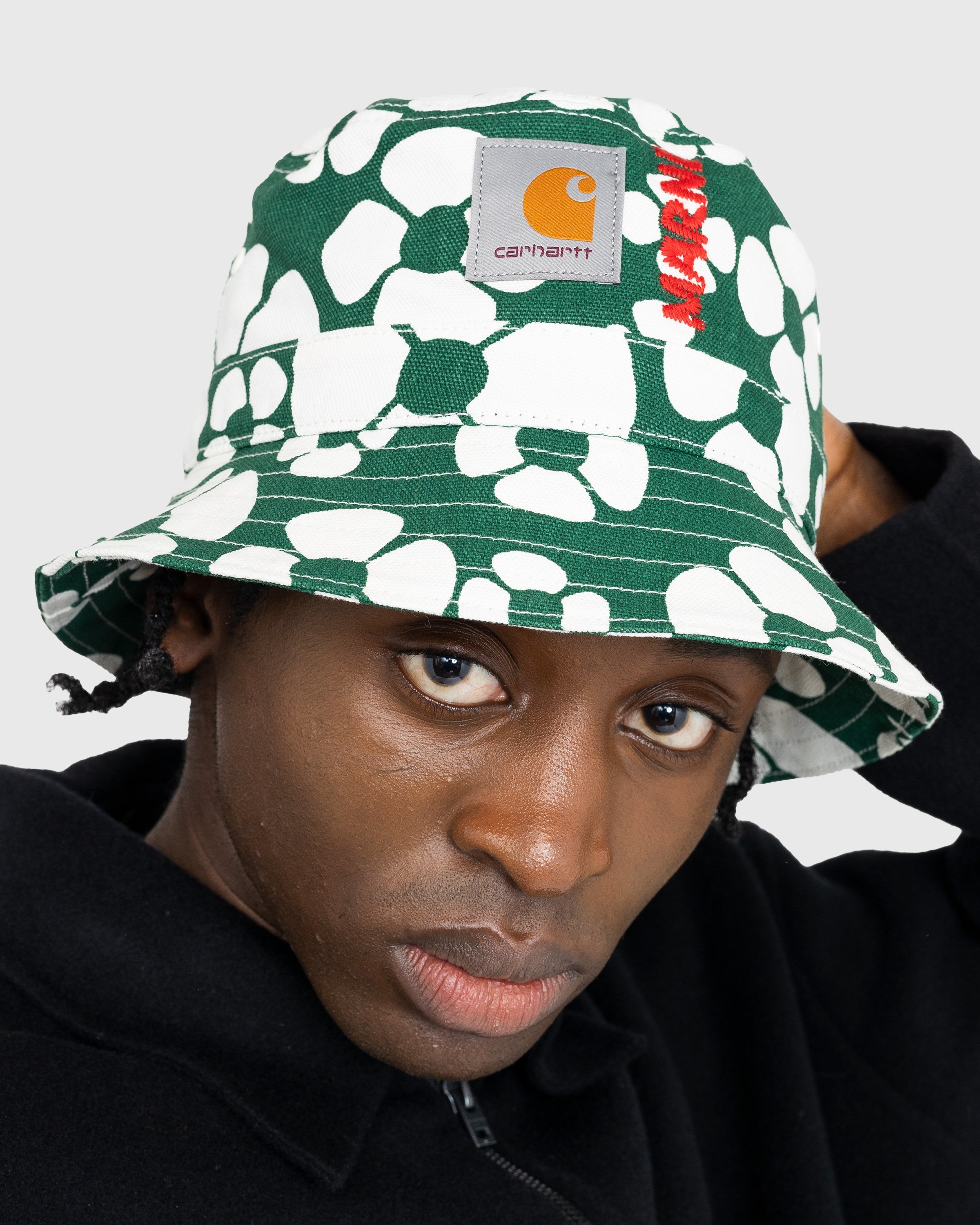 Patterned shop bucket hats