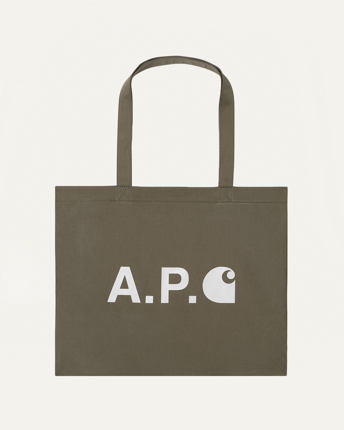 Carhartt WIP x A.P.C. – Alan Shopping Bag - Bags - Green - Image 1