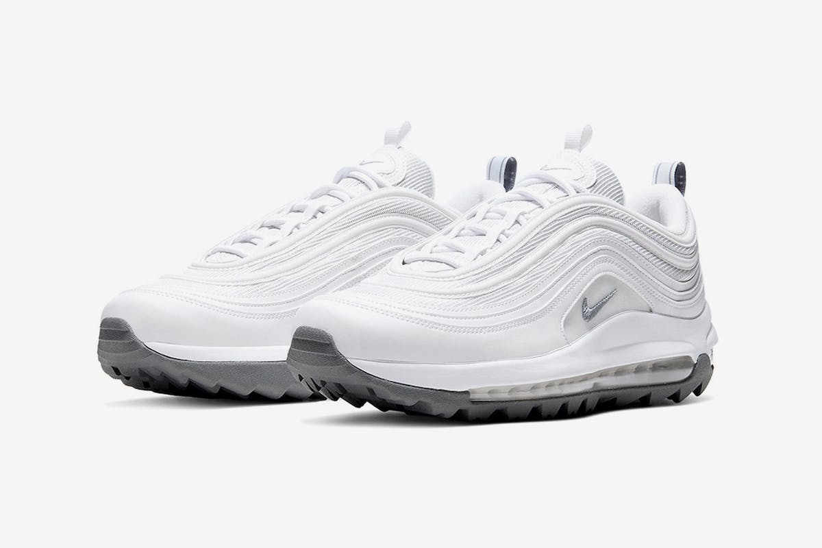 nike triple white air max 97