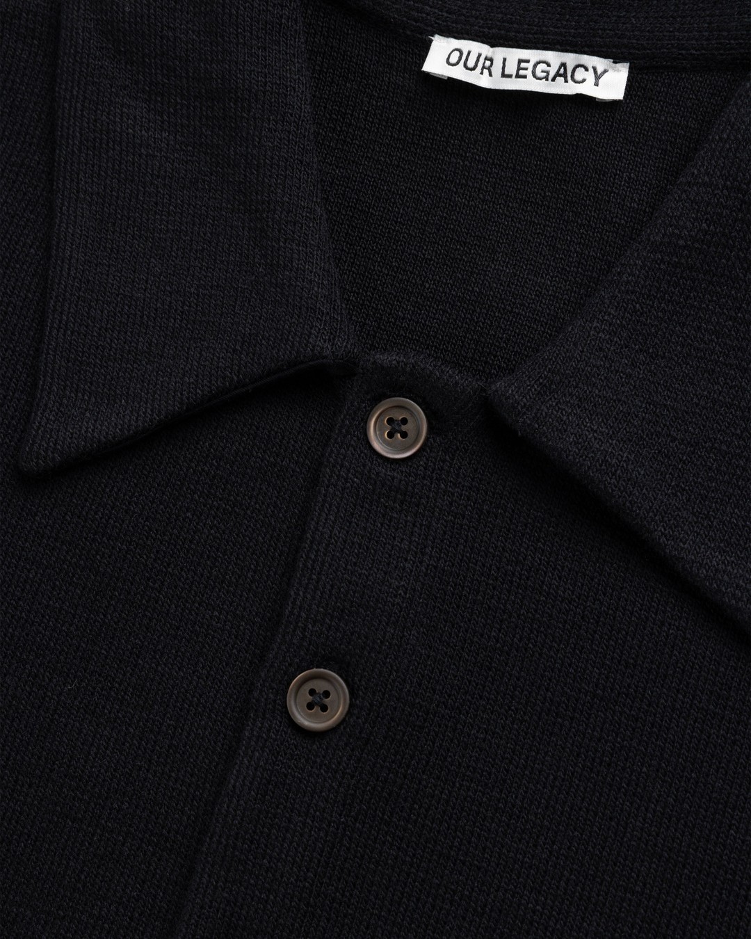 Our Legacy – Ile Piquet Black Pseudo Knit - Knitwear - Black - Image 7