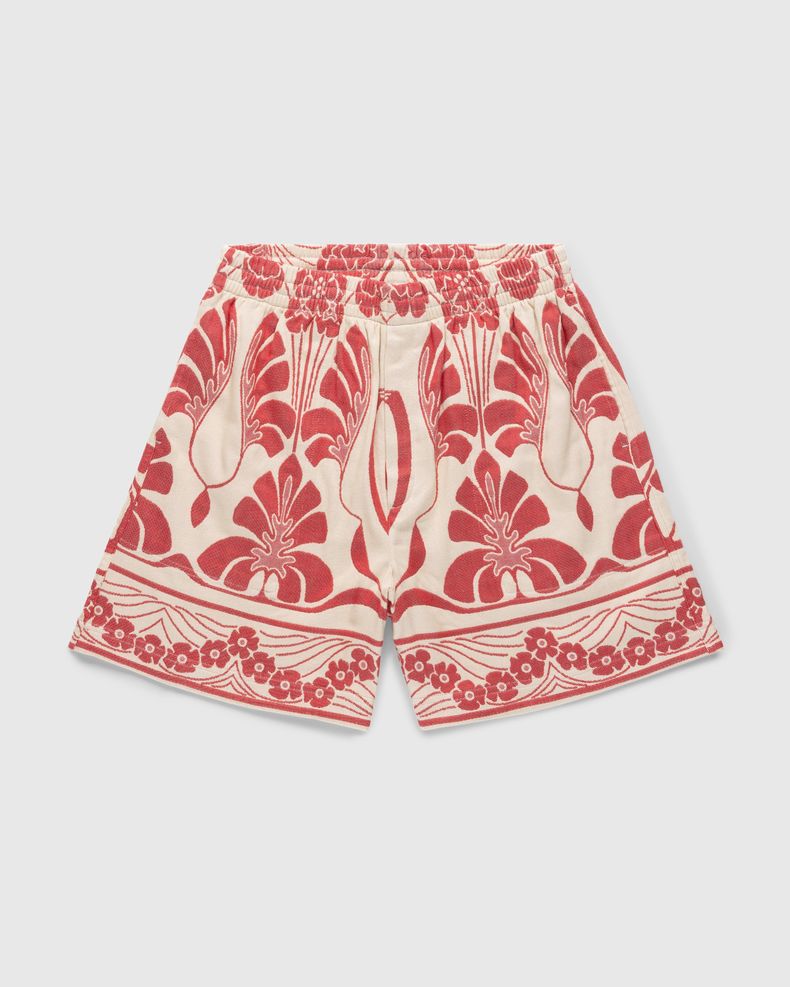 bode – Nouveau Monstera Shorts Red