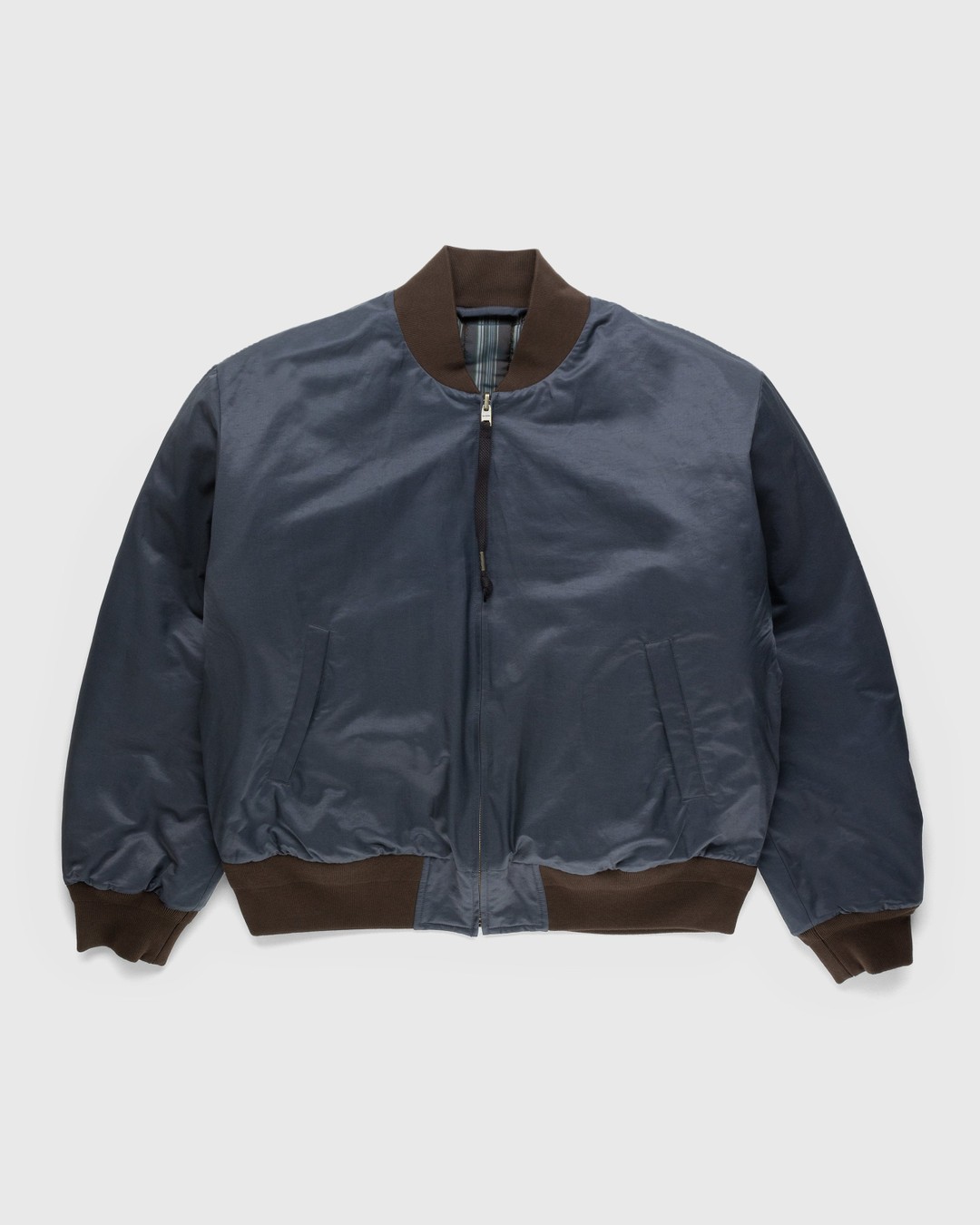 Acne Studios Reversible Patch Bomber Jacket Anthracite Grey