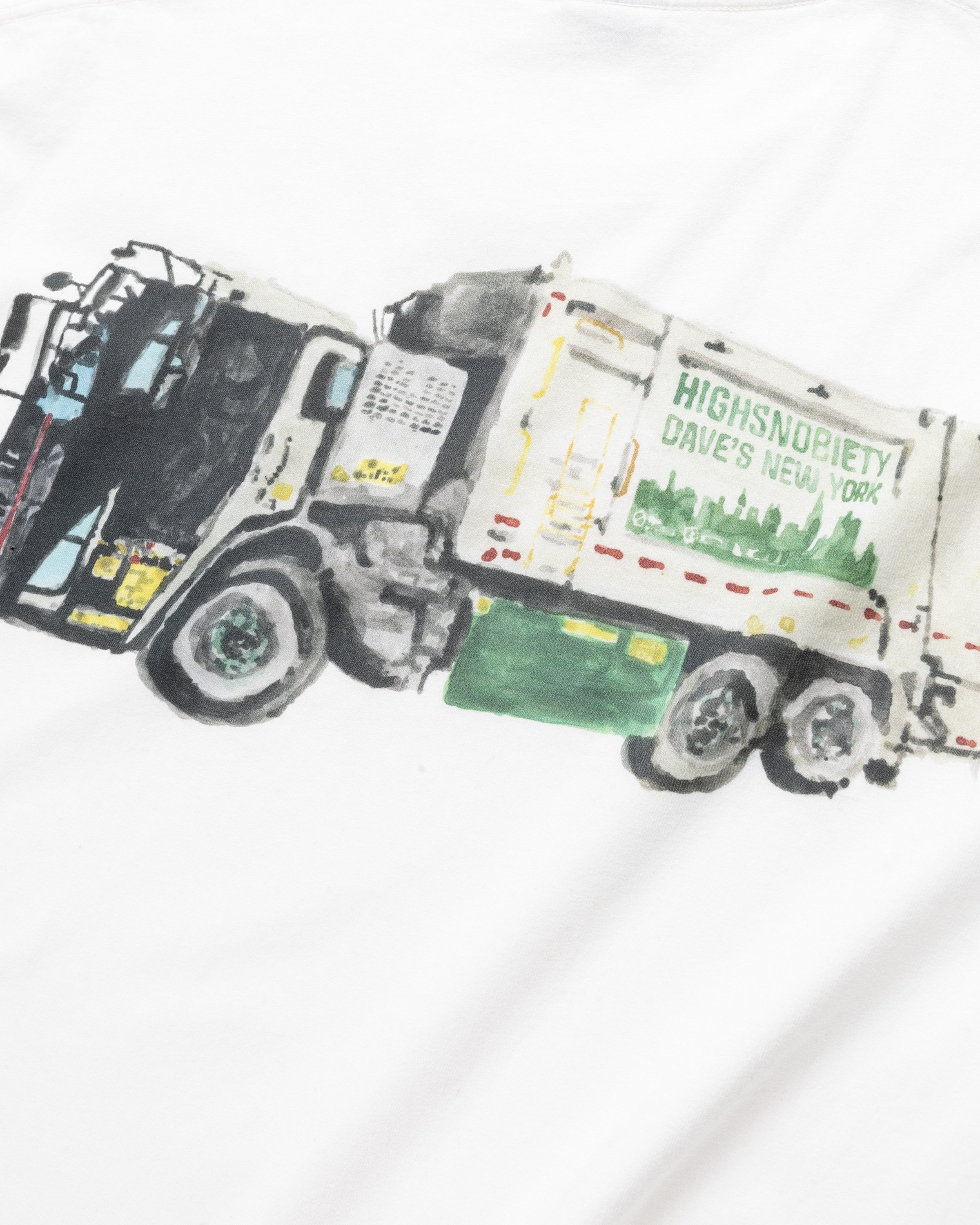 Dave's New York x Highsnobiety –  Sanitation Truck T-Shirt White - T-shirts - White - Image 7