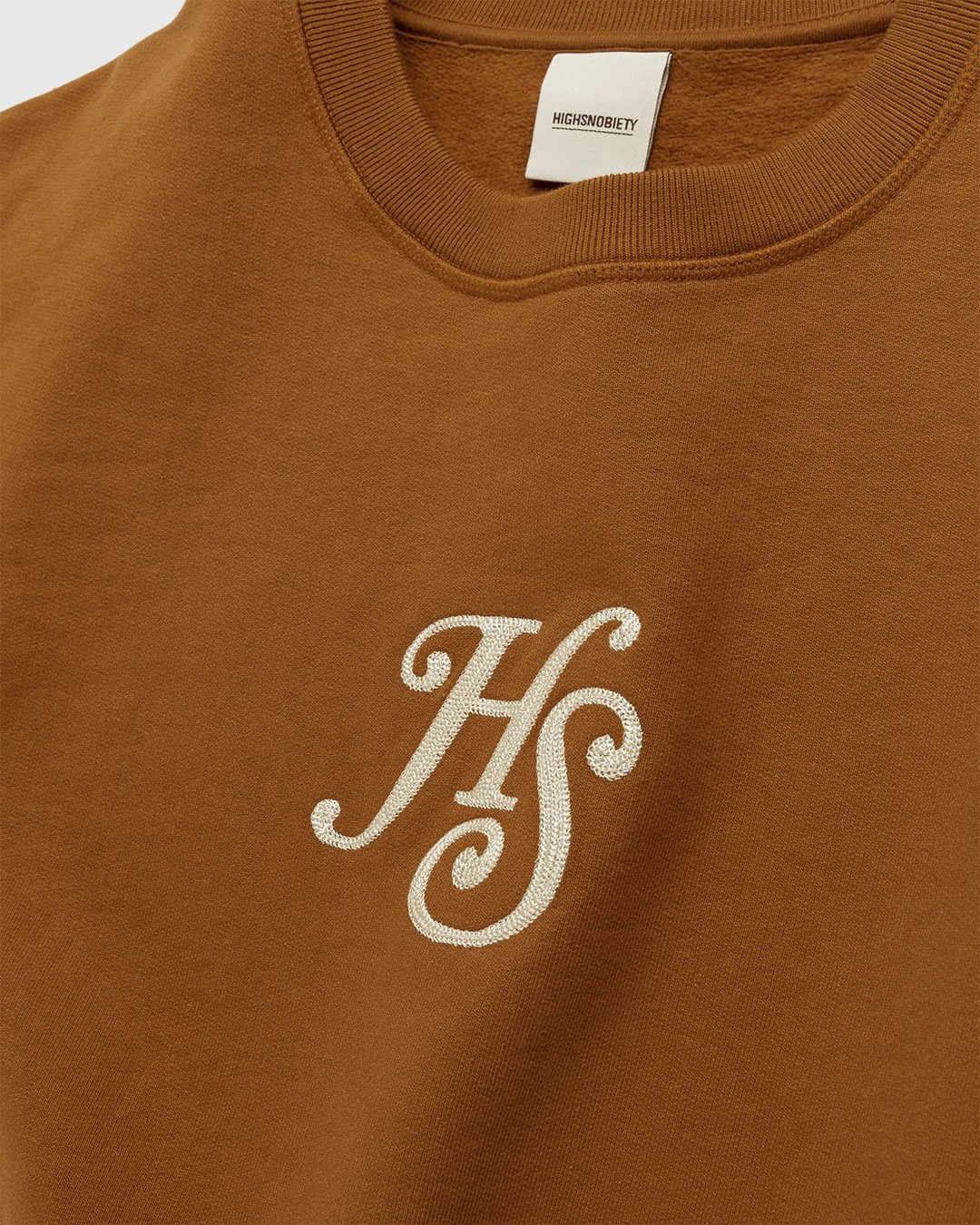 Highsnobiety – Logo Fleece Staples Crew Acorn - Sweatshirts - Green - Image 4