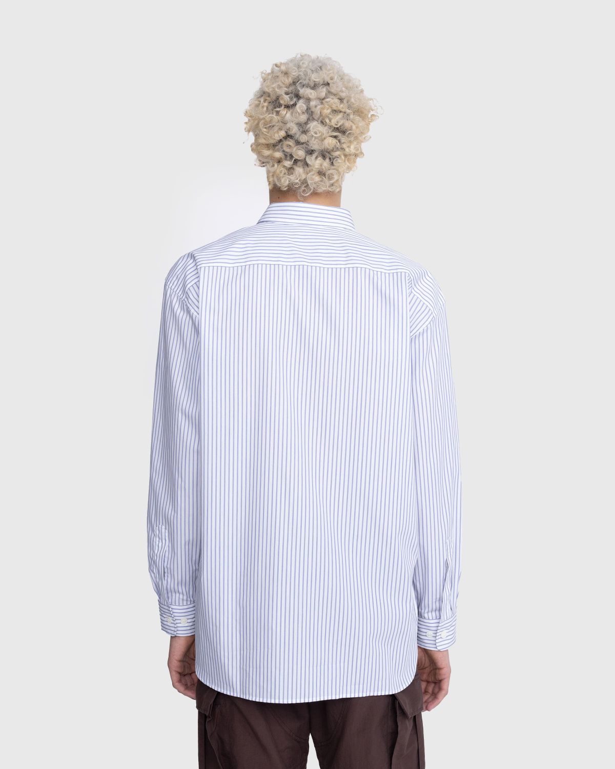 Dries van Noten – Croom Shirt Striped White - Longsleeve Shirts - White - Image 3