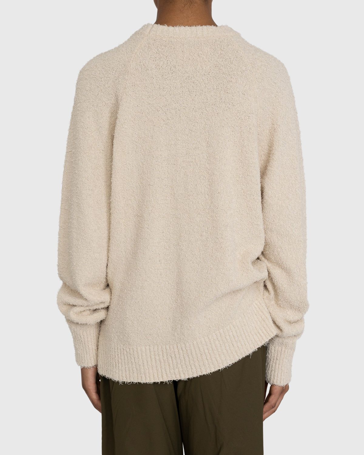 Highsnobiety – Raglan Crewneck Sweater Beige - Knitwear - Beige - Image 3