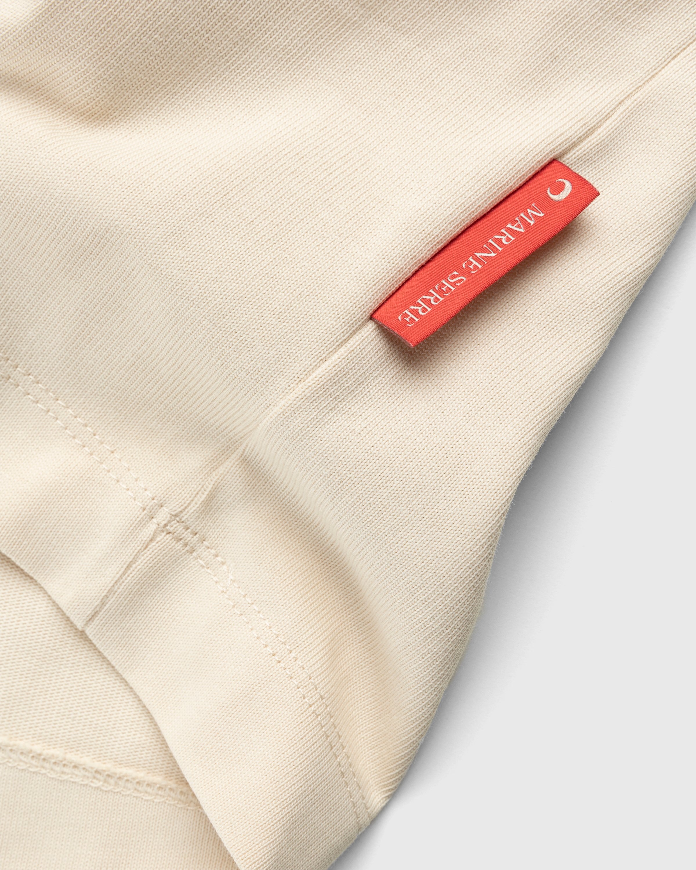 Marine Serre – Organic Cotton T-Shirt Beige - Tops - Beige - Image 5