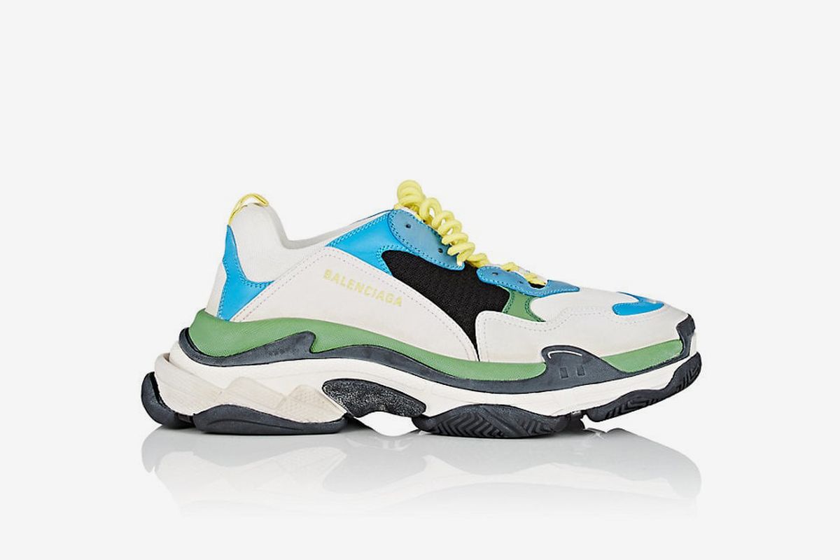 Blue and green balenciaga top