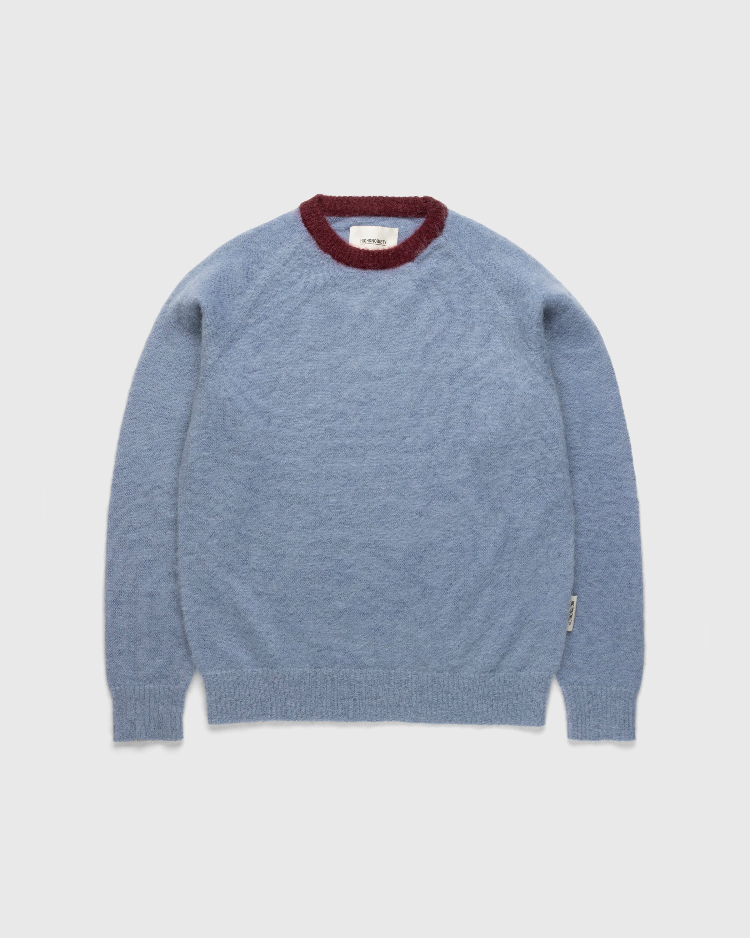 Highsnobiety – Alpaca Sweater Baby Blue Kids - Sweatshirts - Blue - Image 1