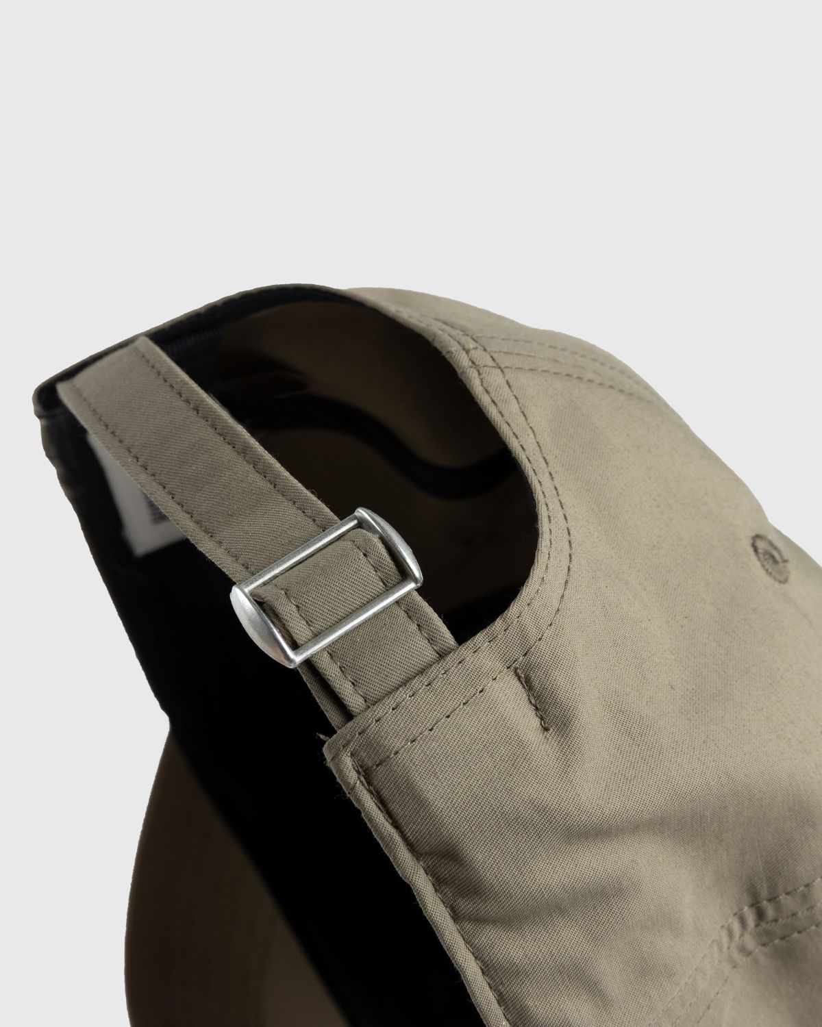 Highsnobiety – Brushed Nylon Logo Cap Olive - Hats - Green - Image 4