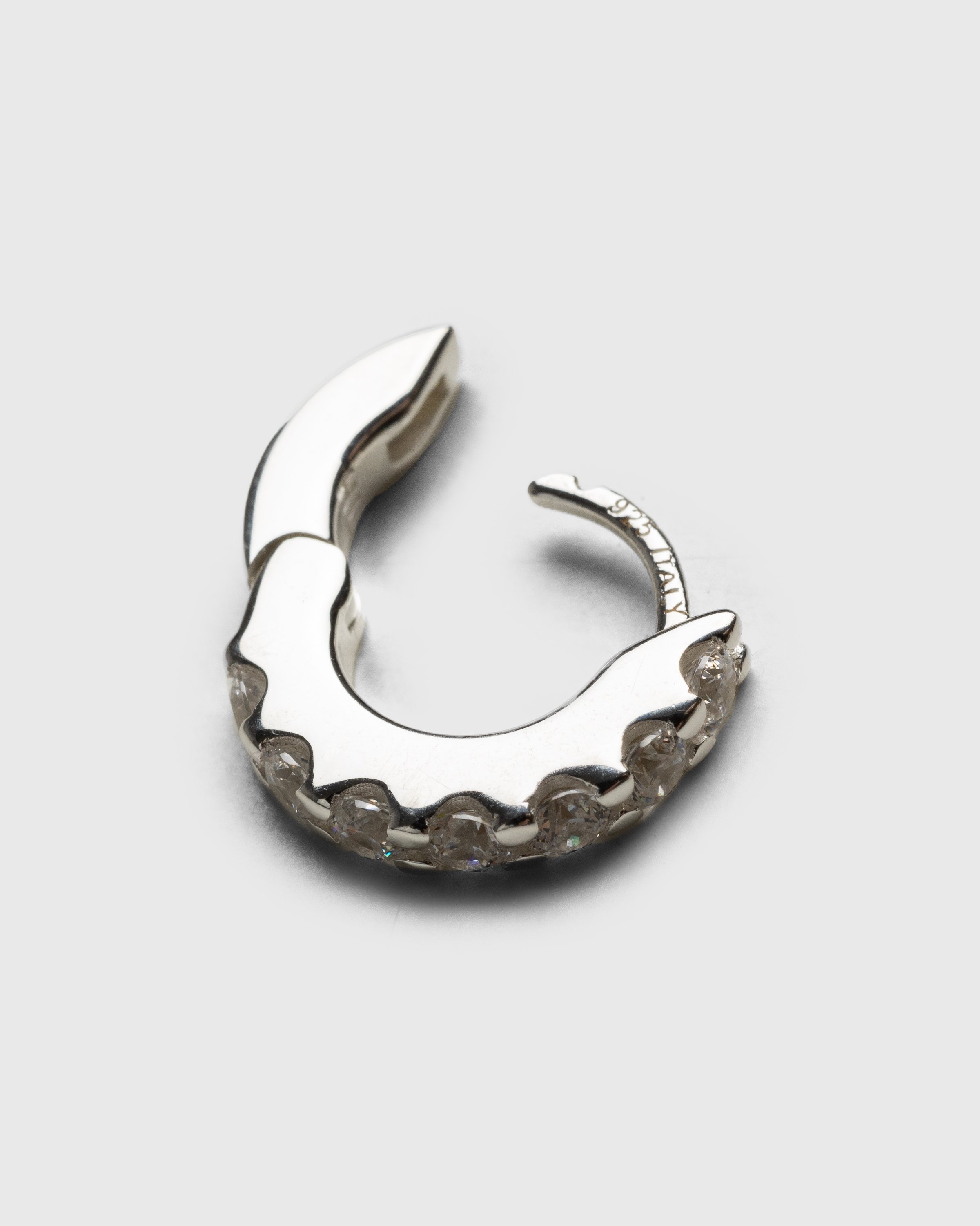 Hatton Labs – Eternity Hoop Earrings Silver - Jewelry - Silver - Image 3