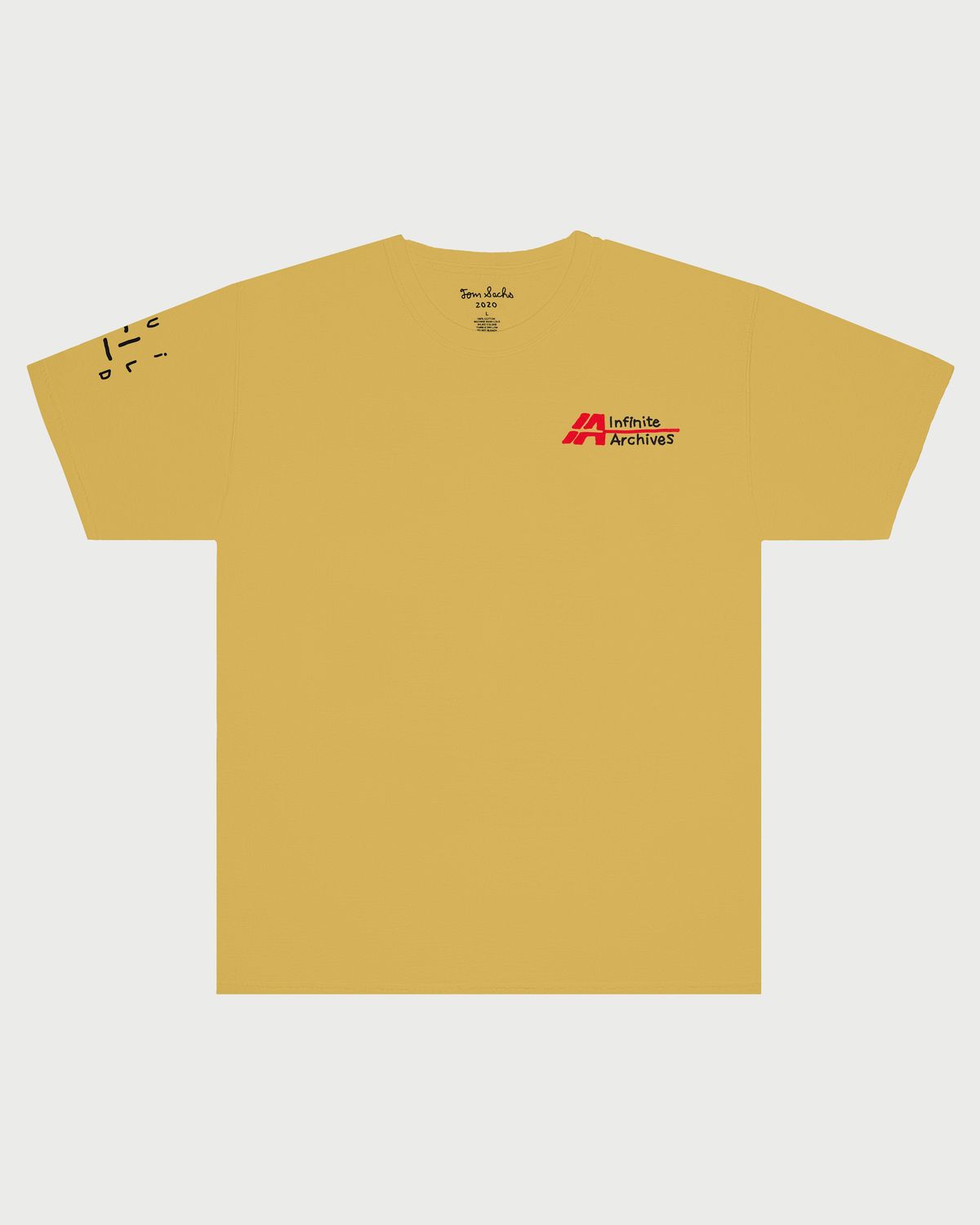 Infinite Archives – Tom Sachs Break The Cycle T-Shirt Mustard - Tops - Yellow - Image 2
