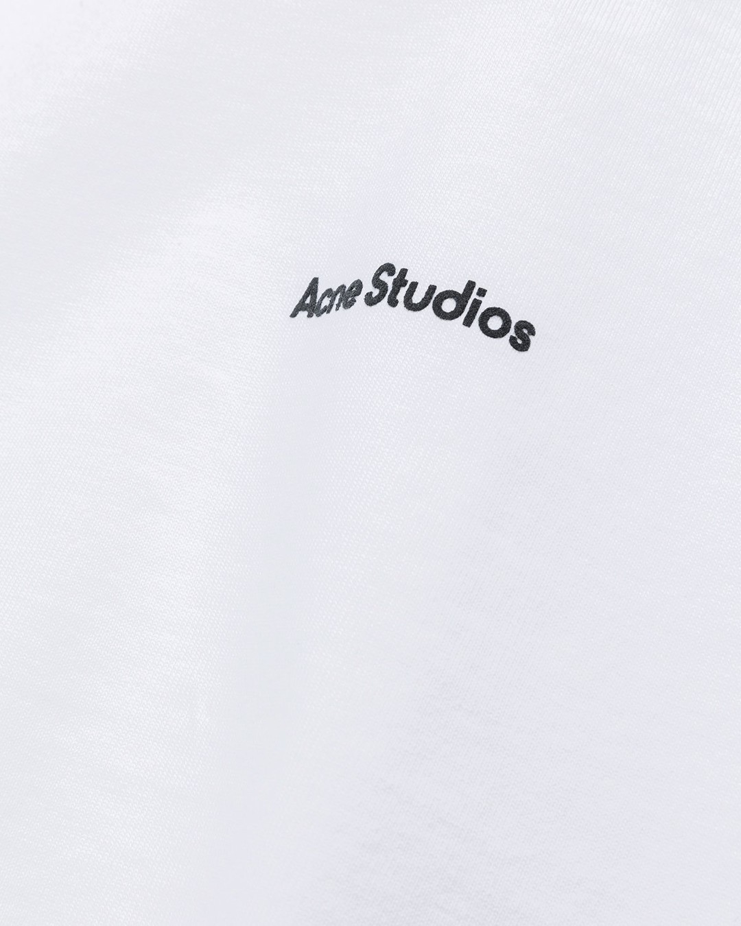 Acne Studios – Logo T-Shirt Optic White - Tops - White - Image 4