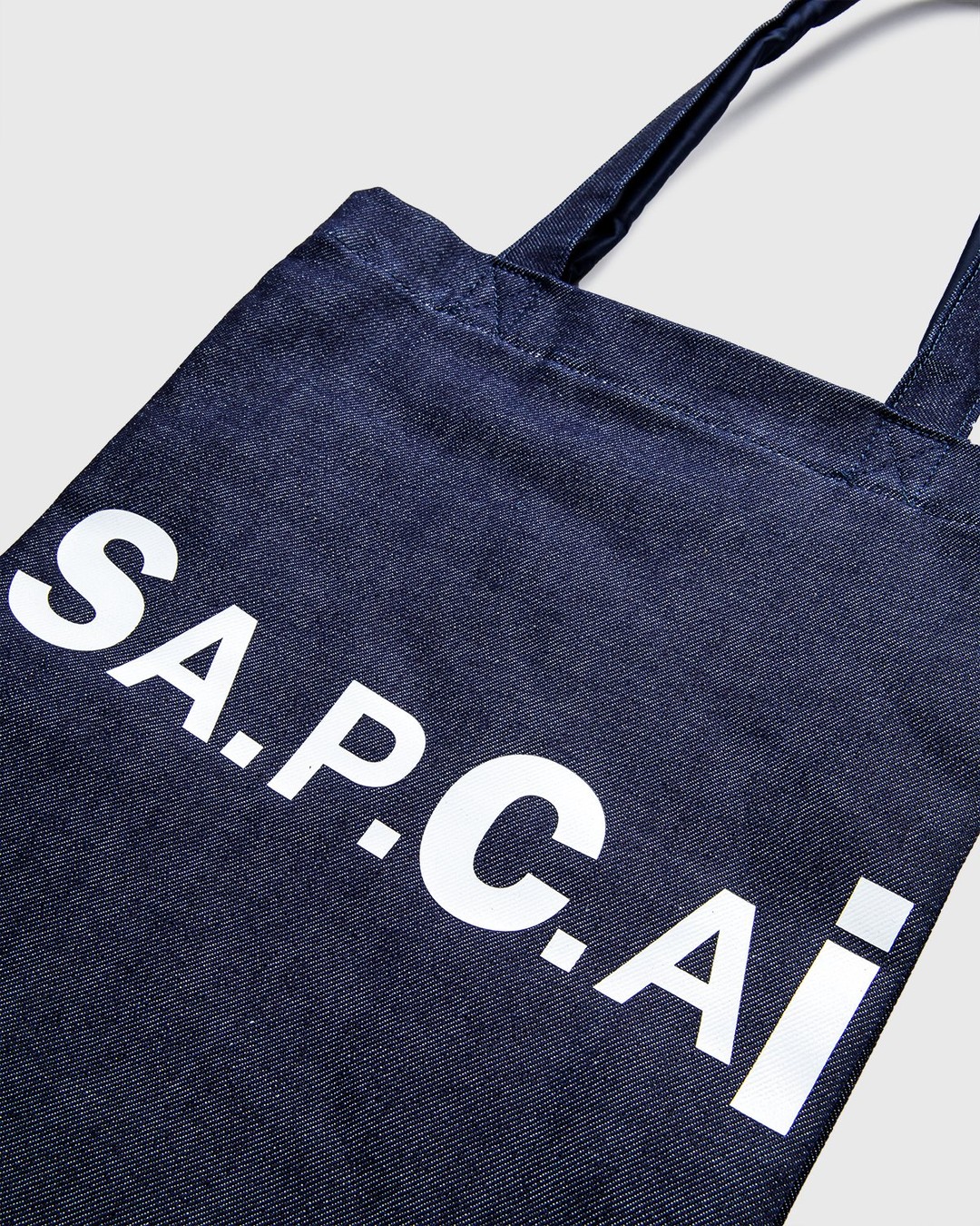 A.P.C. x Sacai – Tote Bag Holly Dark Navy - Bags - Blue - Image 4