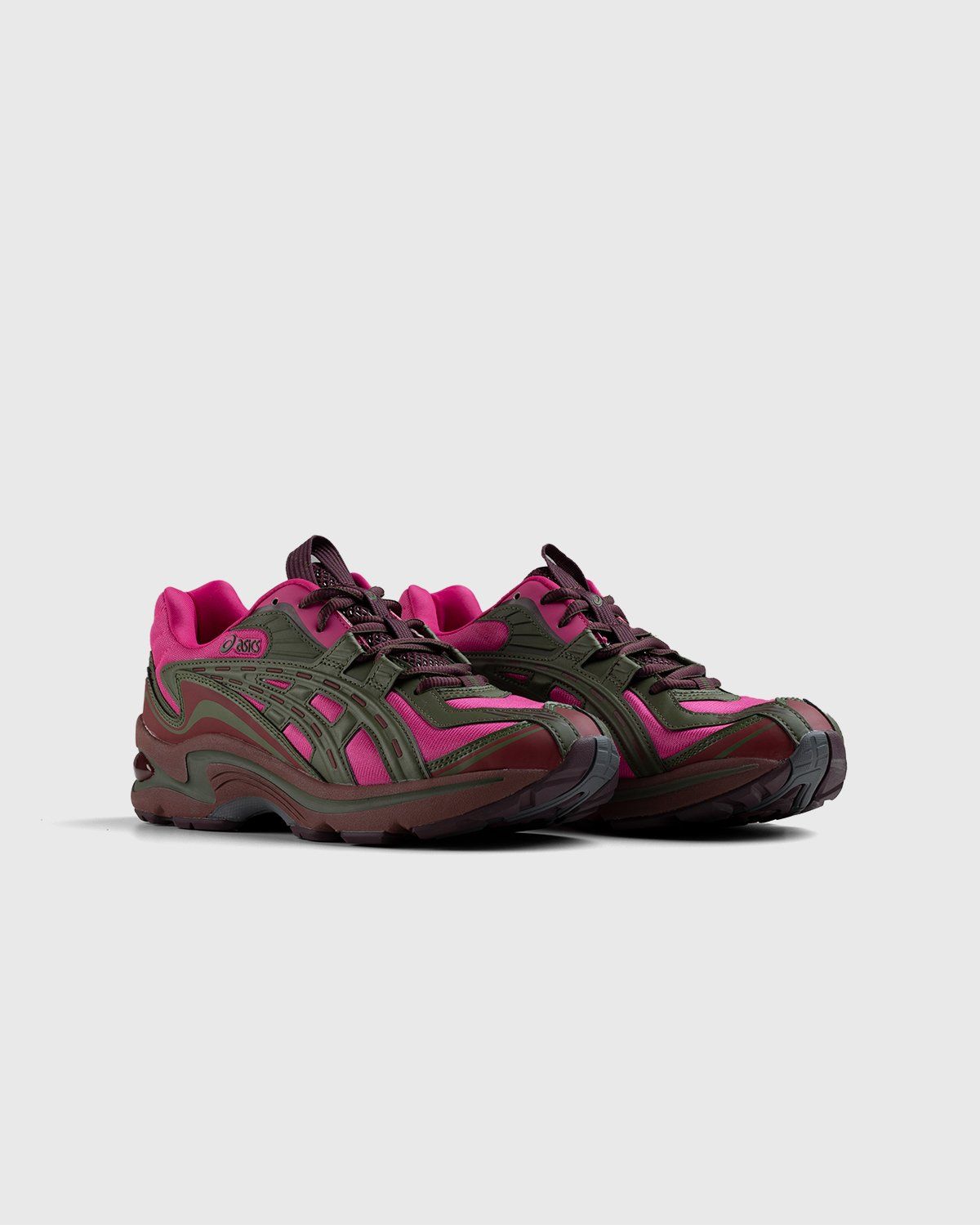 asics – FB1-S Gel-Preleus Pink Rave/Olive Canvas - Low Top Sneakers - Red - Image 2
