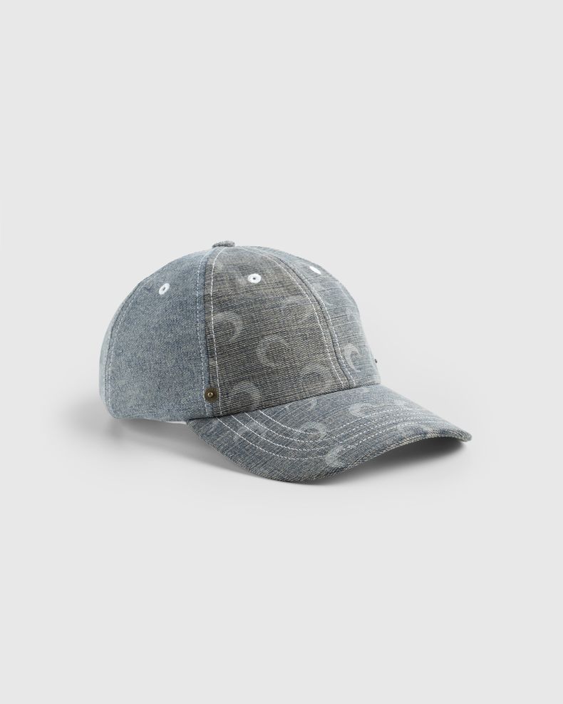 Regenerated Denim Baseball Cap Grey