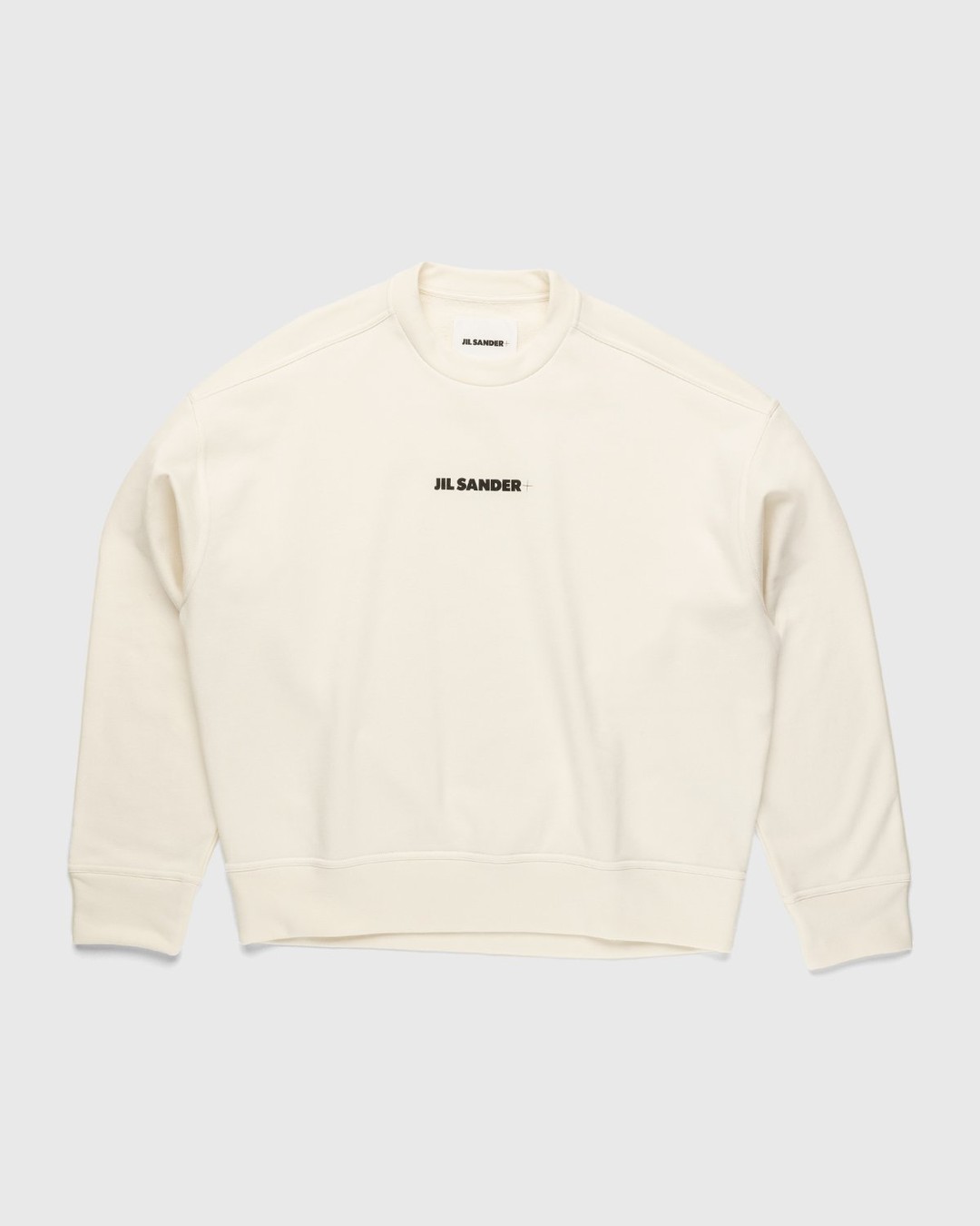 Jil Sander – Logo Sweater Natural - Sweats - Beige - Image 1
