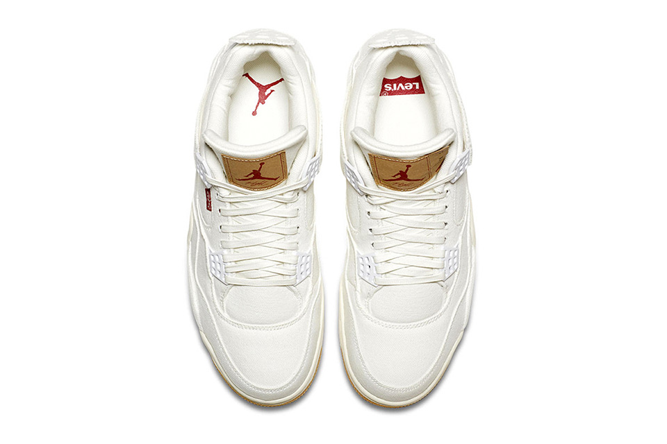 levis x jordan 4 white official look Air Jordan Levi’s x Nike
