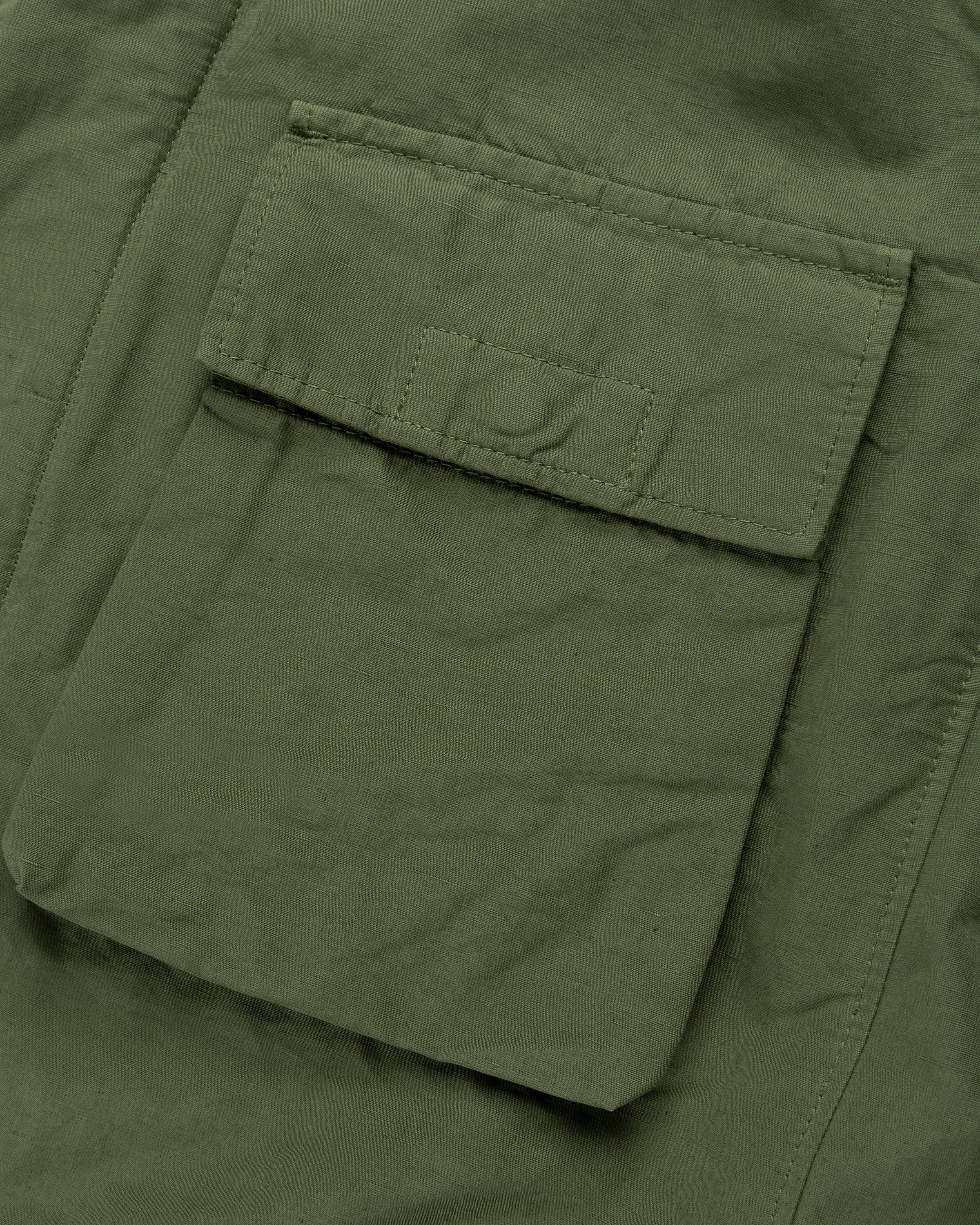 Stone Island – 42406 Garment-Dyed Shirt Jacket With Detachable Vest Olive - Outerwear - Green - Image 6