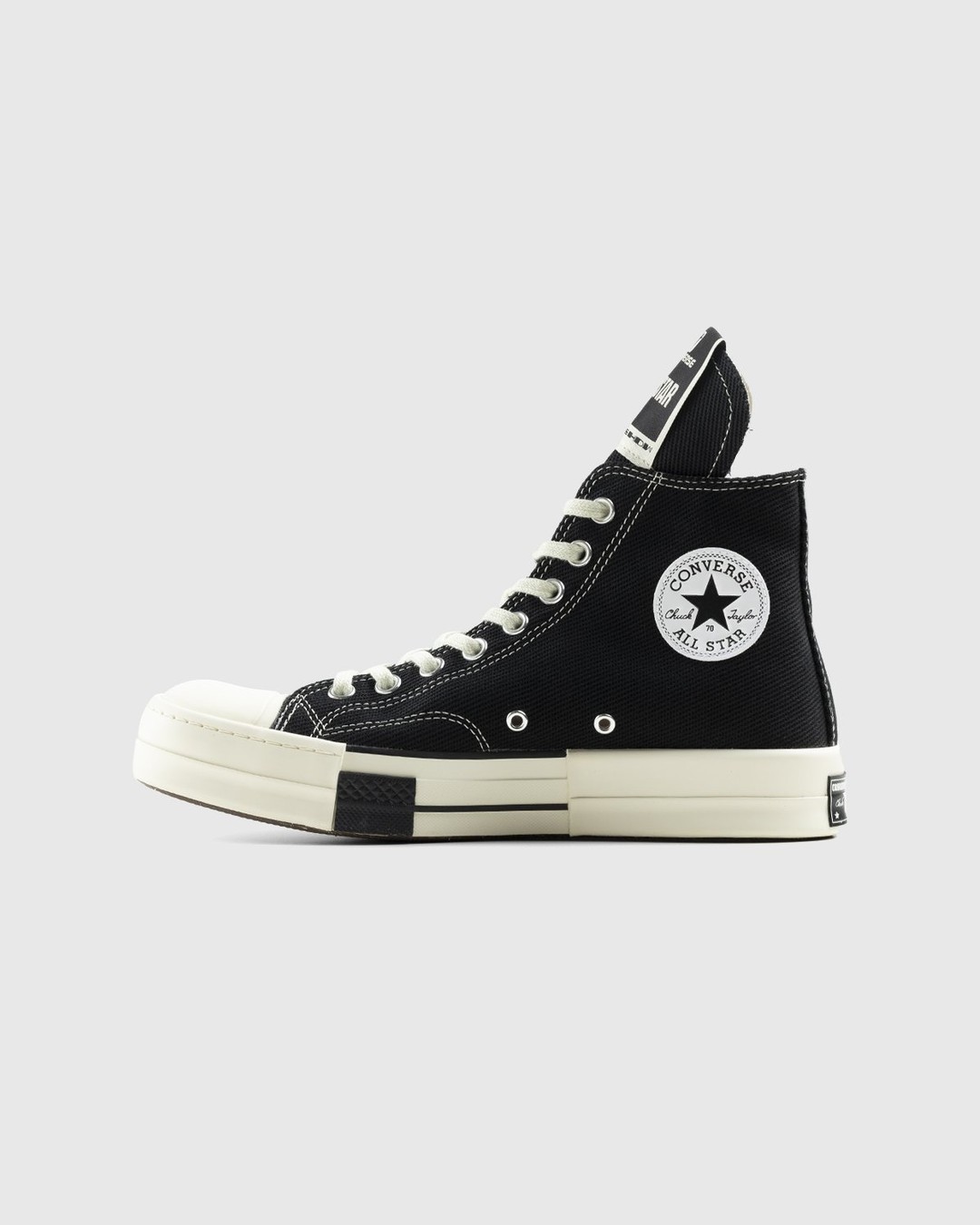 Converse x Rick Owens – DRKSTAR Chuck High Black/Egret/Black | Highsnobiety Shop