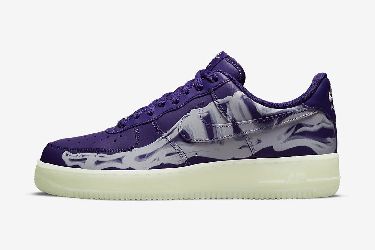 air force 1 skeleton green