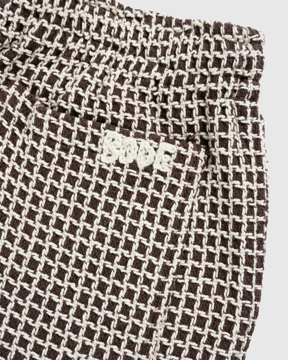bode – Duo Waffle Pant Brown - Pants - Brown - Image 6