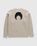 Wool and Fluffy Knit Crewneck Pullover Beige