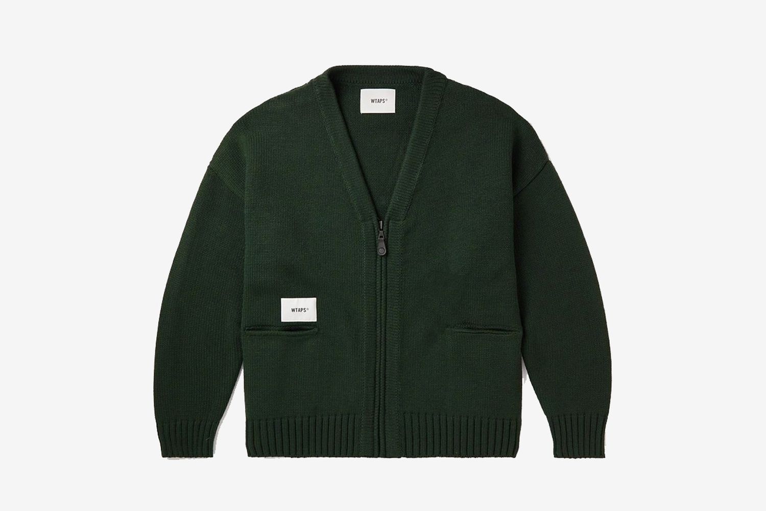 Knitted Zip-Up Cardigan