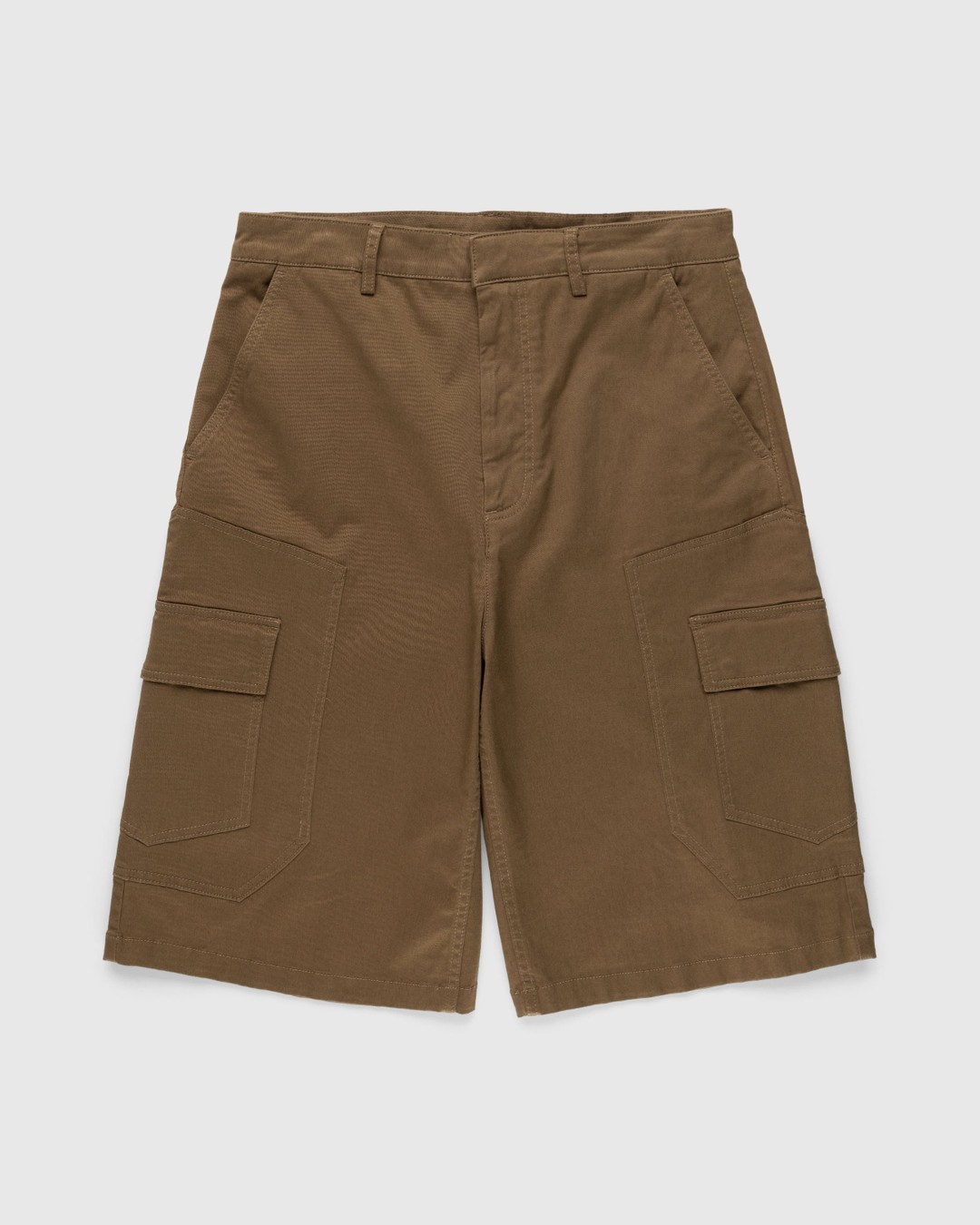 Trussardi – Trouser Shorts Gabardine Piece Dyed - Shorts - Brown - Image 1