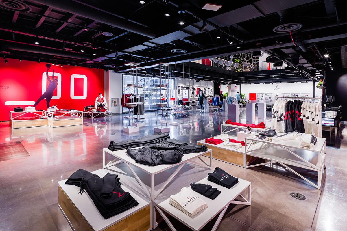 jordan brand downtown la retail store Nike los angeles
