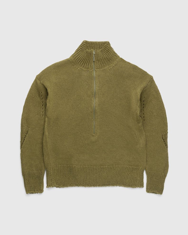 Half Zip Turtleneck Green