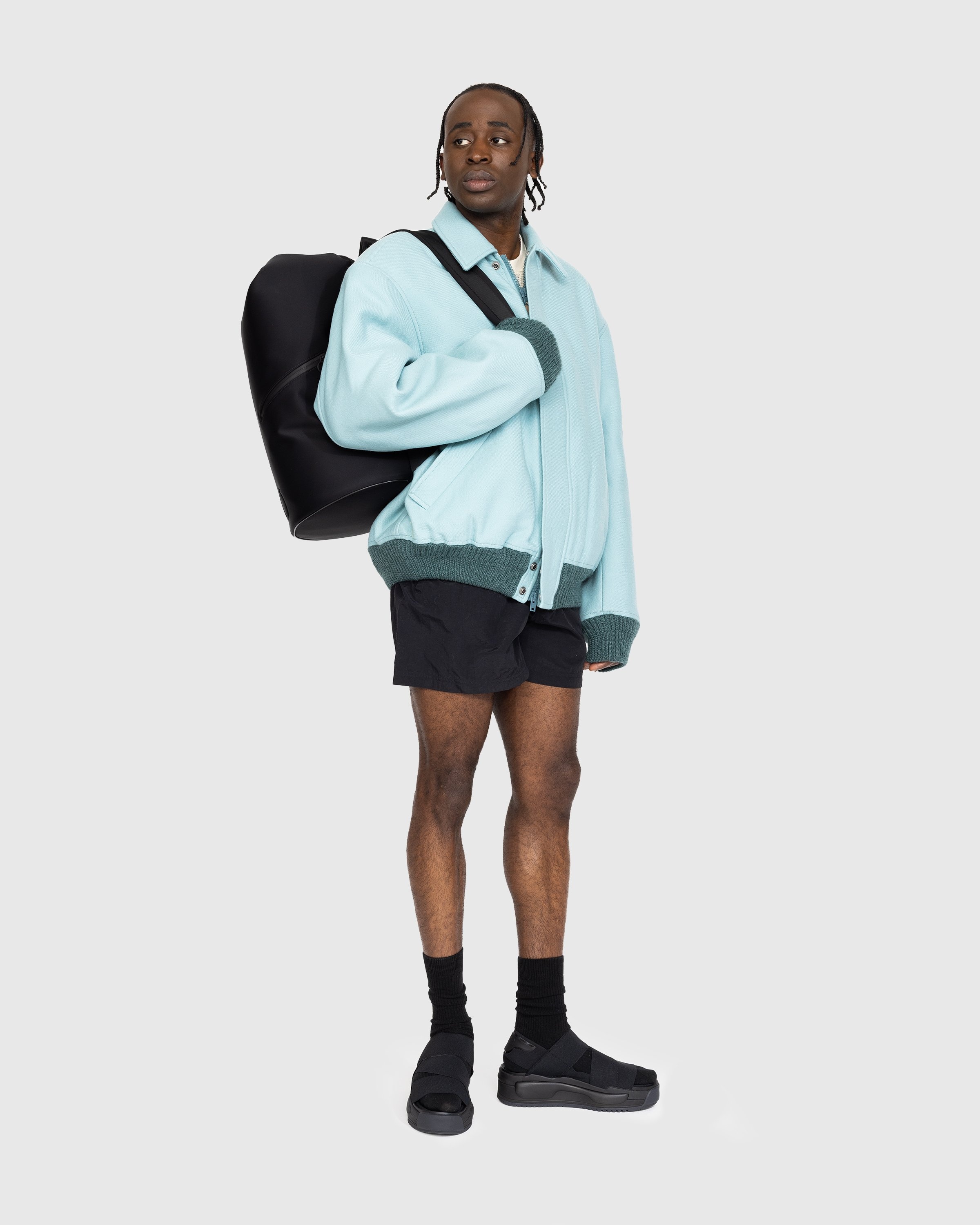 Acne Studios – Logo Bomber Jacket Pale Jade - Outerwear - Blue - Image 3