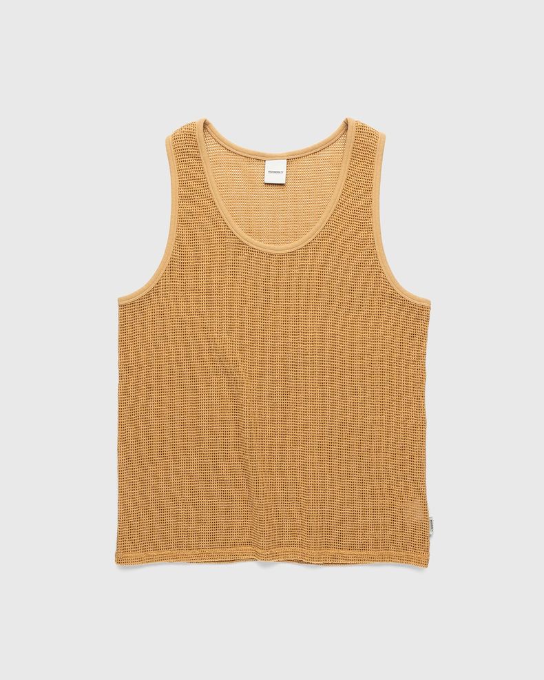Highsnobiety – Knit Mesh Tank Top Brown