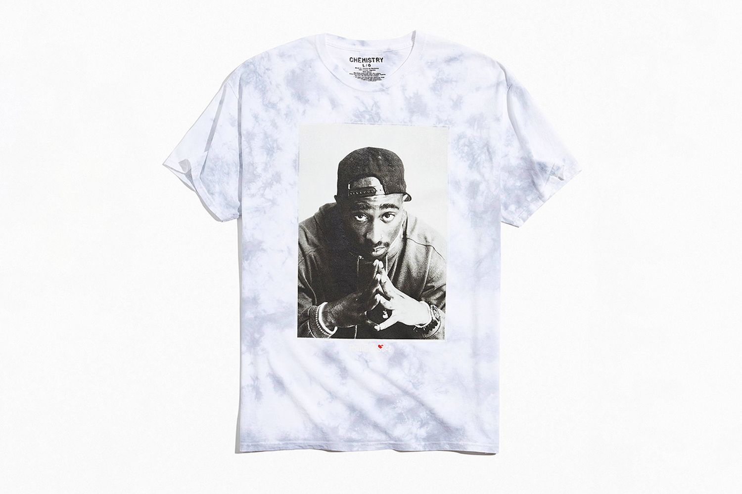 Poetic Justice Tupac Photo Tie-Dye Tee