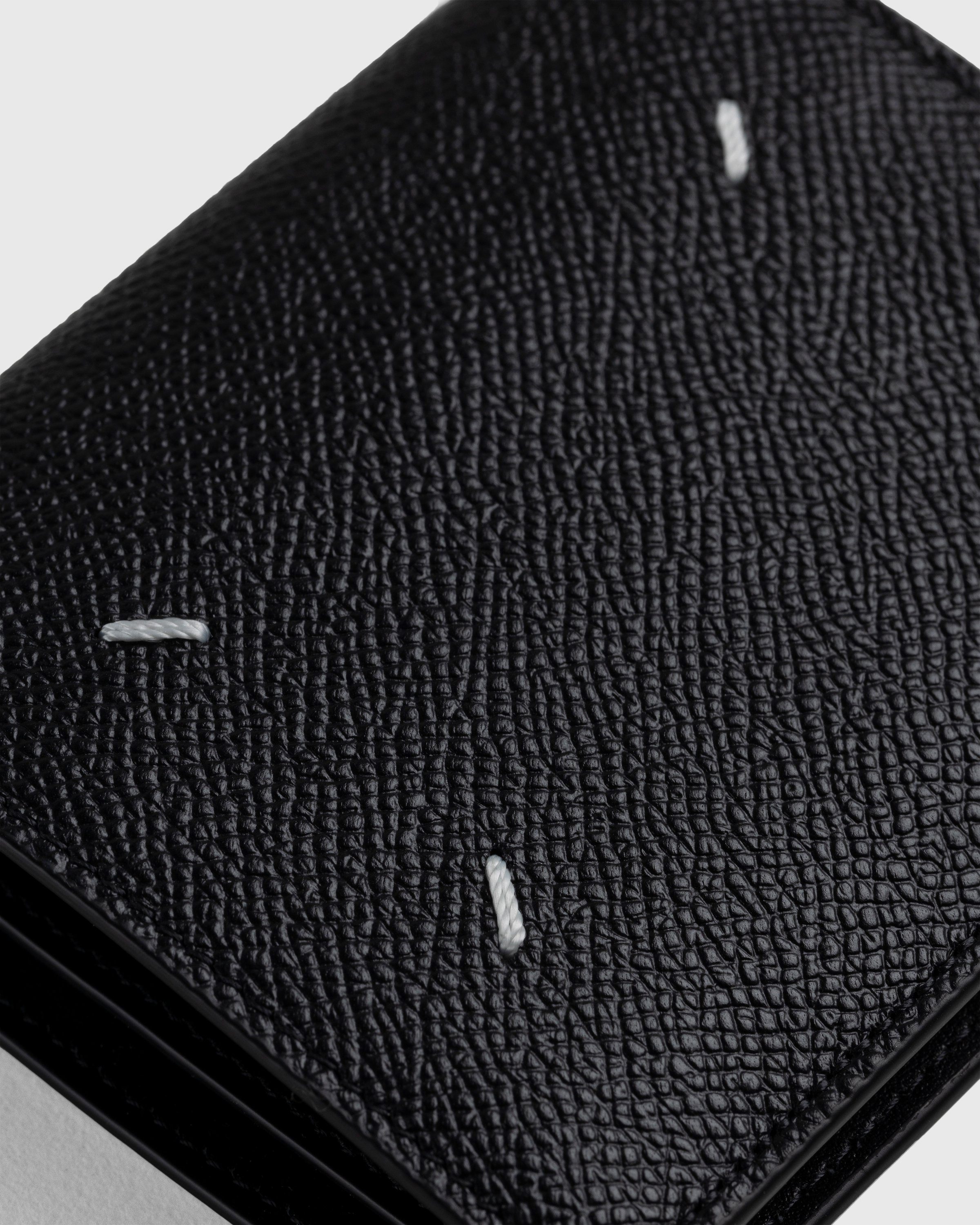 Maison Margiela – Leather Bifold Wallet Black - Wallets - Black - Image 5