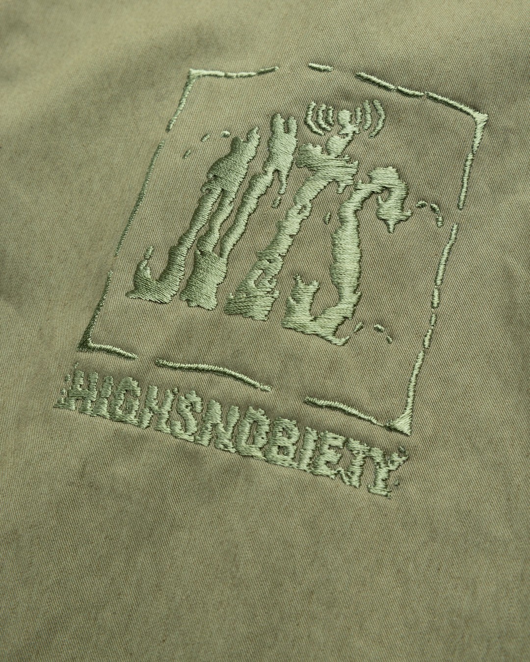NTS x Highsnobiety – Brushed Nylon Track Jacket Green - Outerwear - Green - Image 8