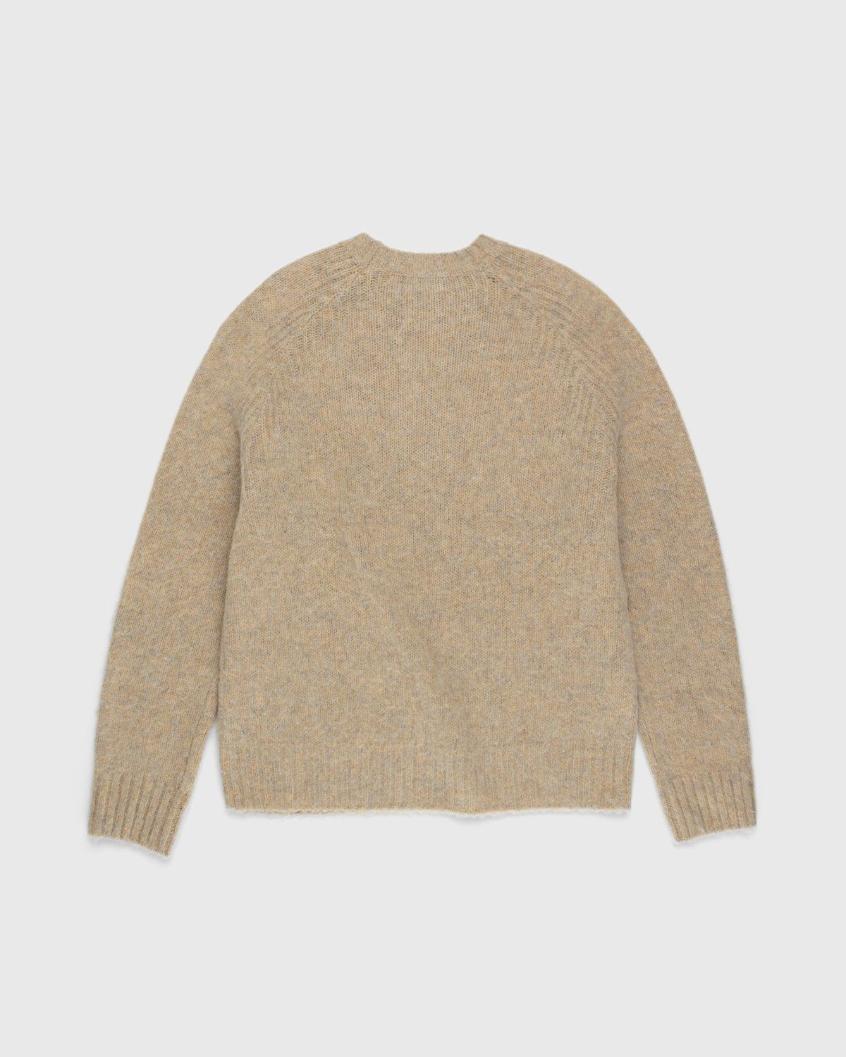 Acne Studios – Brushed Wool Crewneck Sweater Toffee Brown - Crewnecks - Brown - Image 2