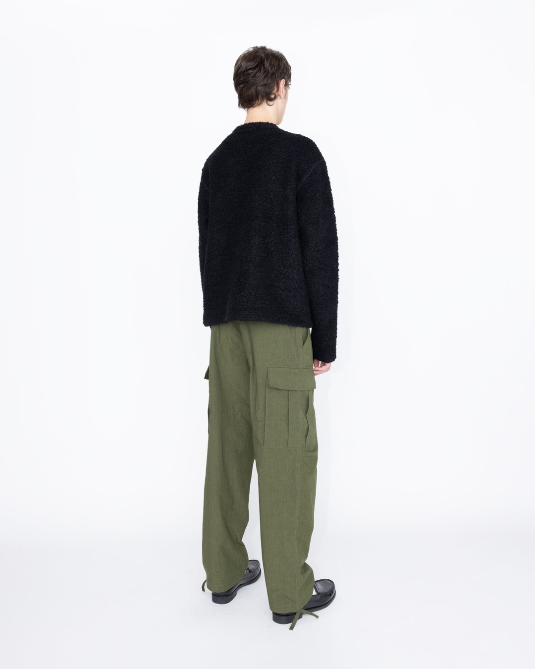 Highsnobiety HS05 – Wool Blend Inlaid Knit Crew Black - Knitwear - Black - Image 5