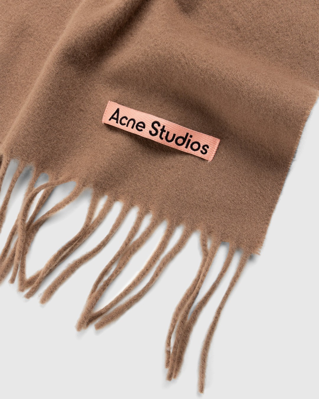 Acne Studios – Wool Fringe Scarf Brown - Knits - Brown - Image 3