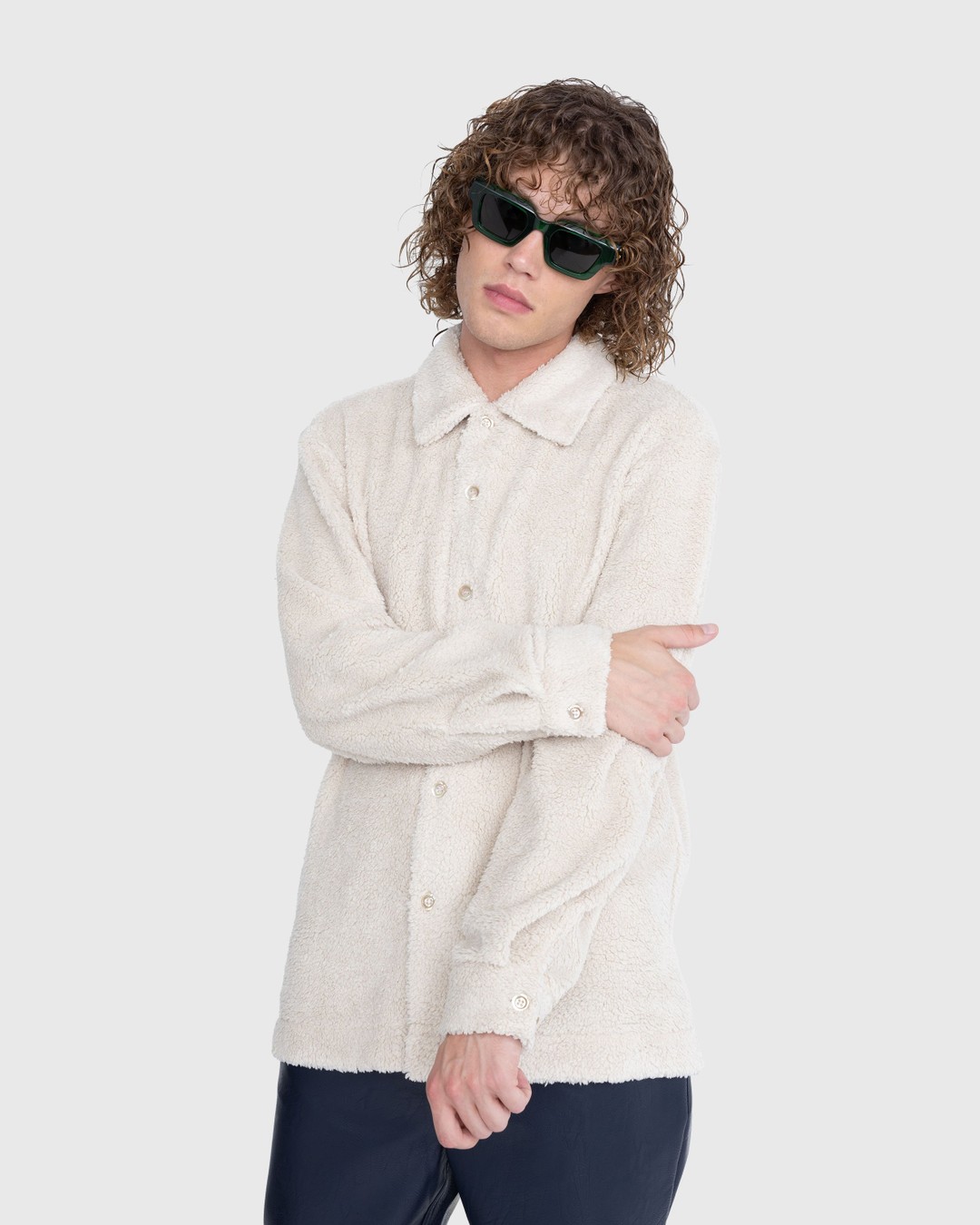 Séfr – Sense Overshirt Polar White Fleece - Outerwear - White - Image 2