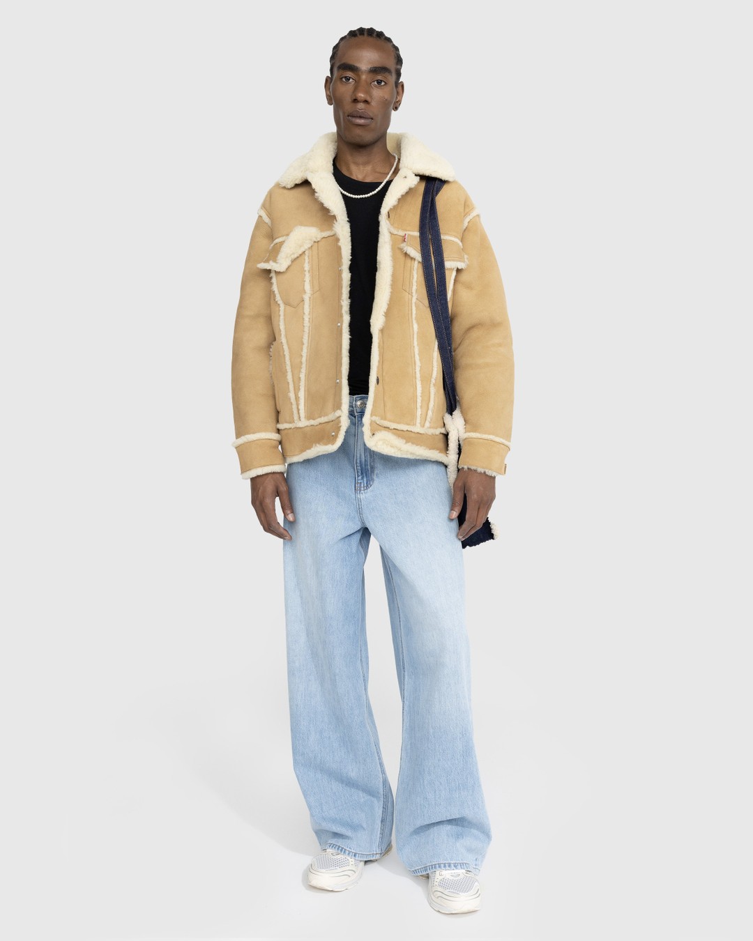 Ugg x Telfar – Denim Medium Shopper Indigo - Bags - Blue - Image 3