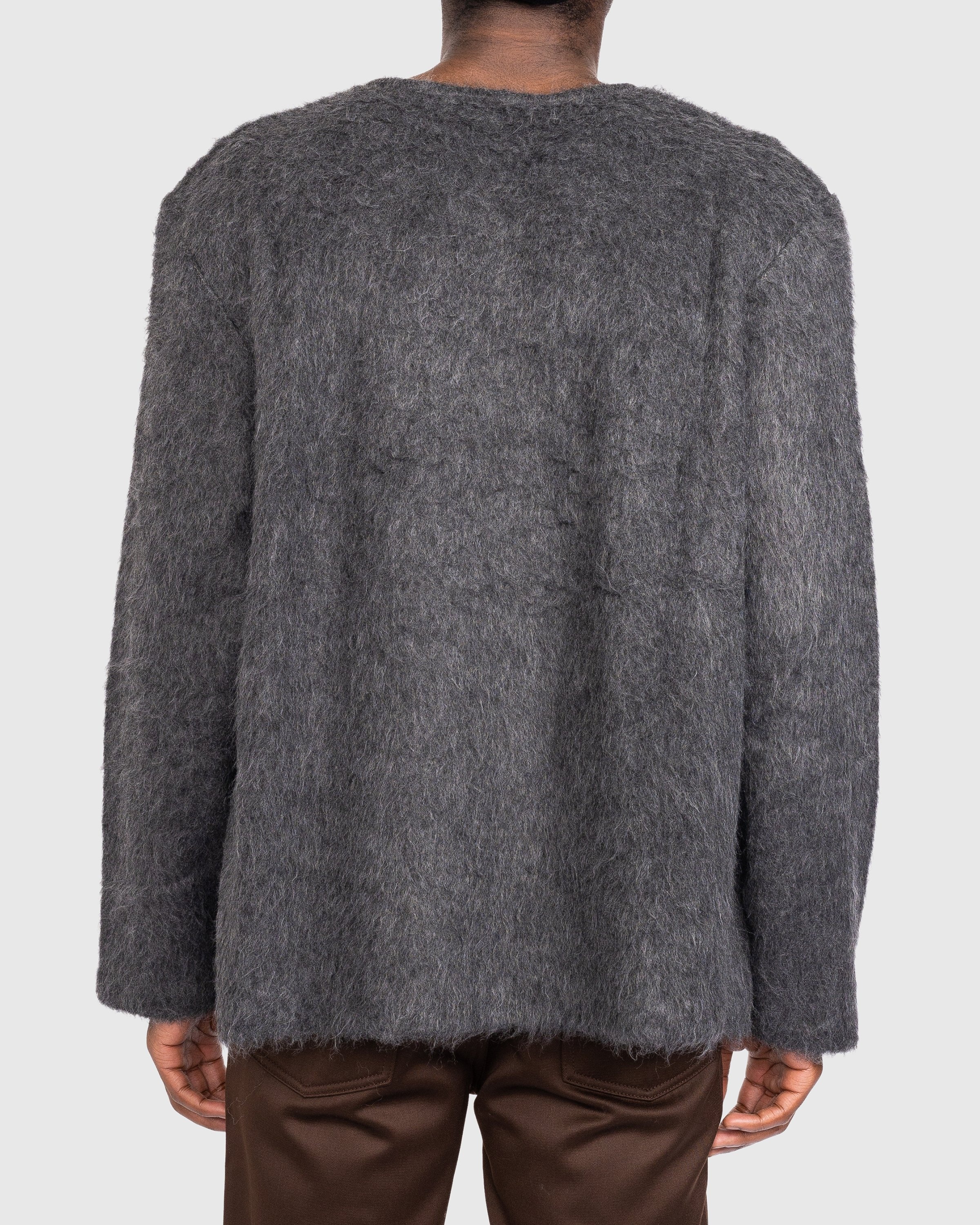 Our Legacy – Double Lock U Neck Sweater Ash Grey | Highsnobiety Shop