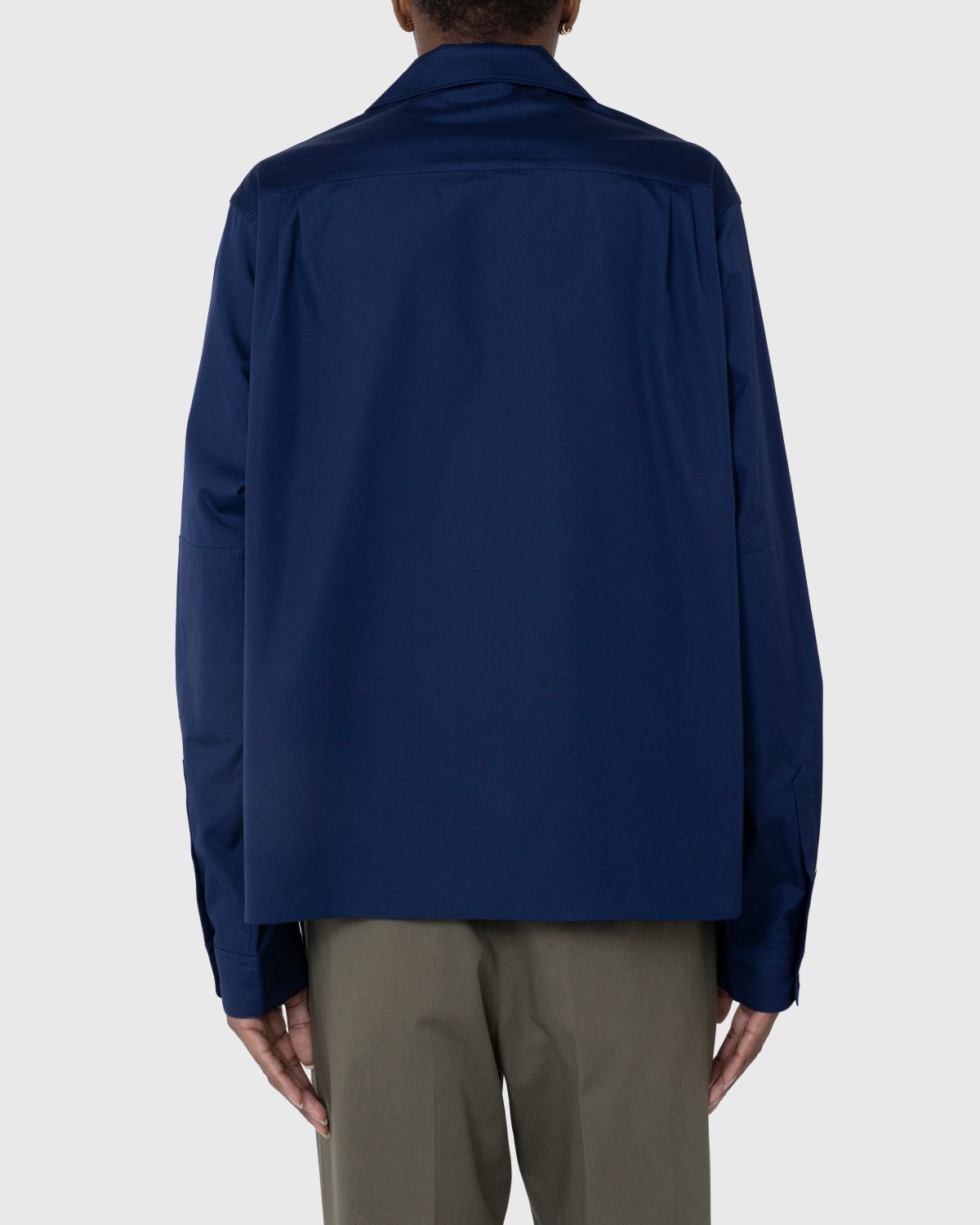 Marni – Logo Bowling Shirt Ink - Shirts - Blue - Image 3