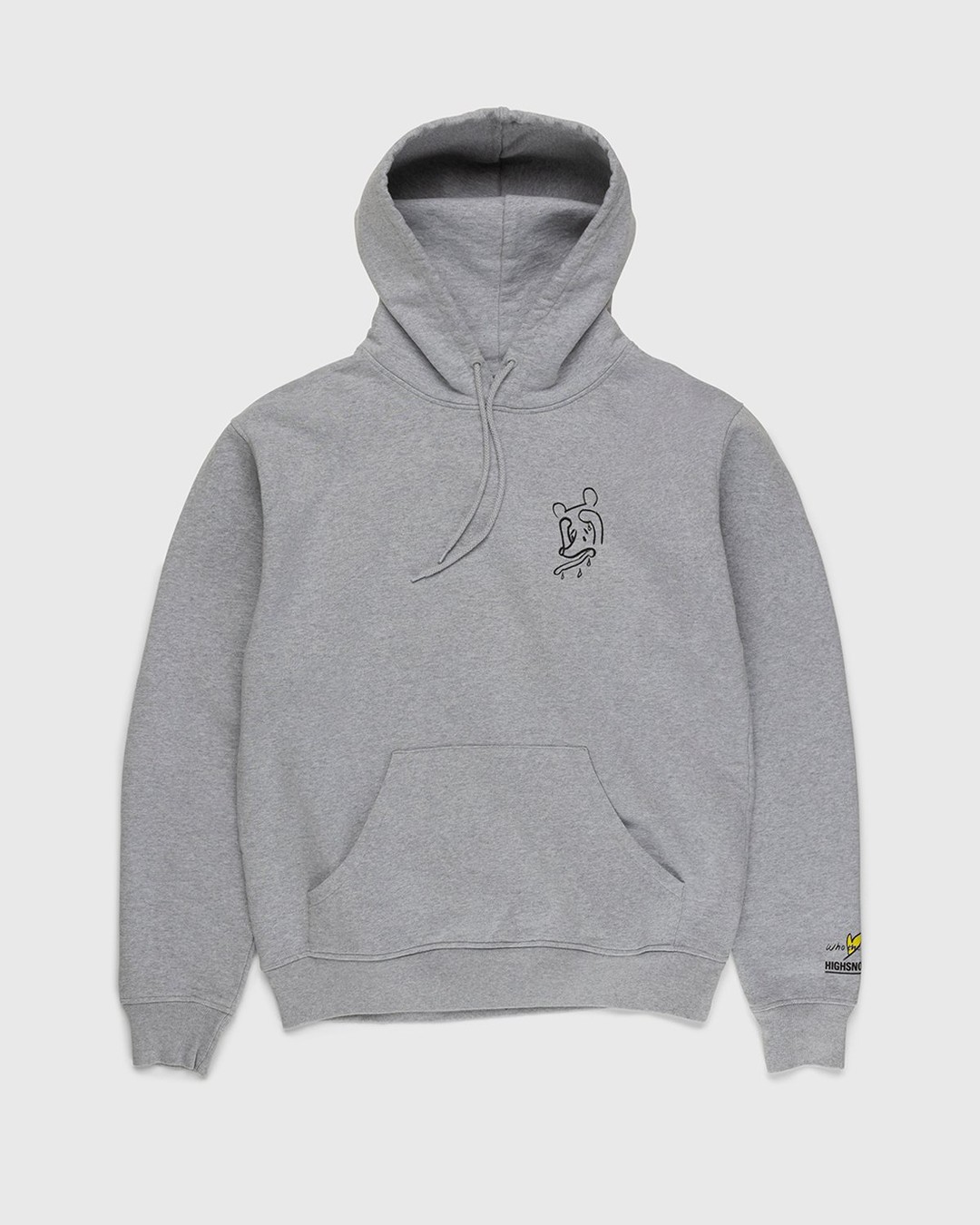 Simon Fujiwara x Highsnobiety – Who The Baer Logo Hoodie Grey - Sweats - Grey - Image 2