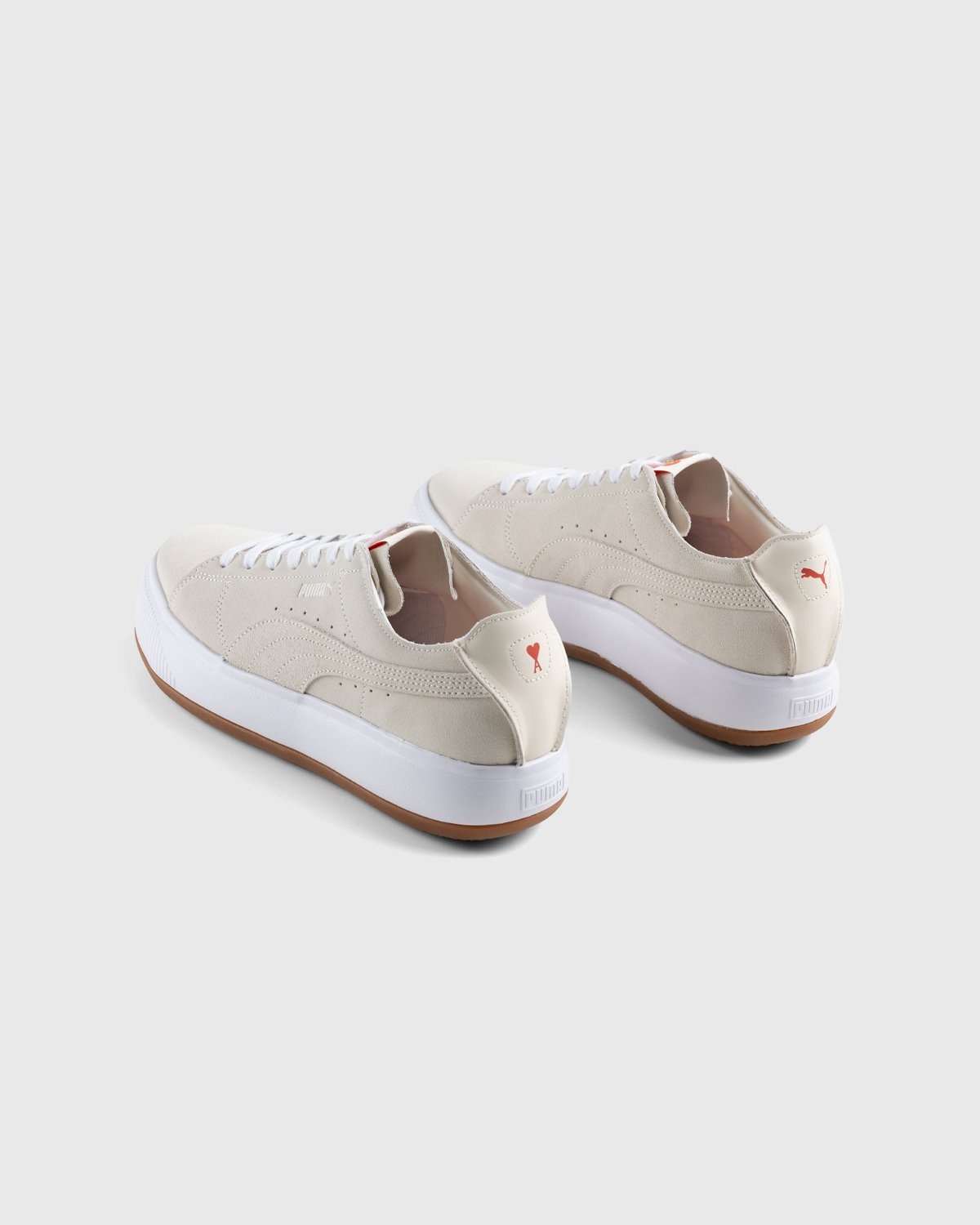 Puma x AMI – Suede Mayu Deconstruct Pristine - Sneakers - White - Image 5