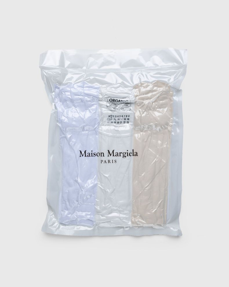Maison Margiela – Shades of White T-Shirts 3 Pack Multi