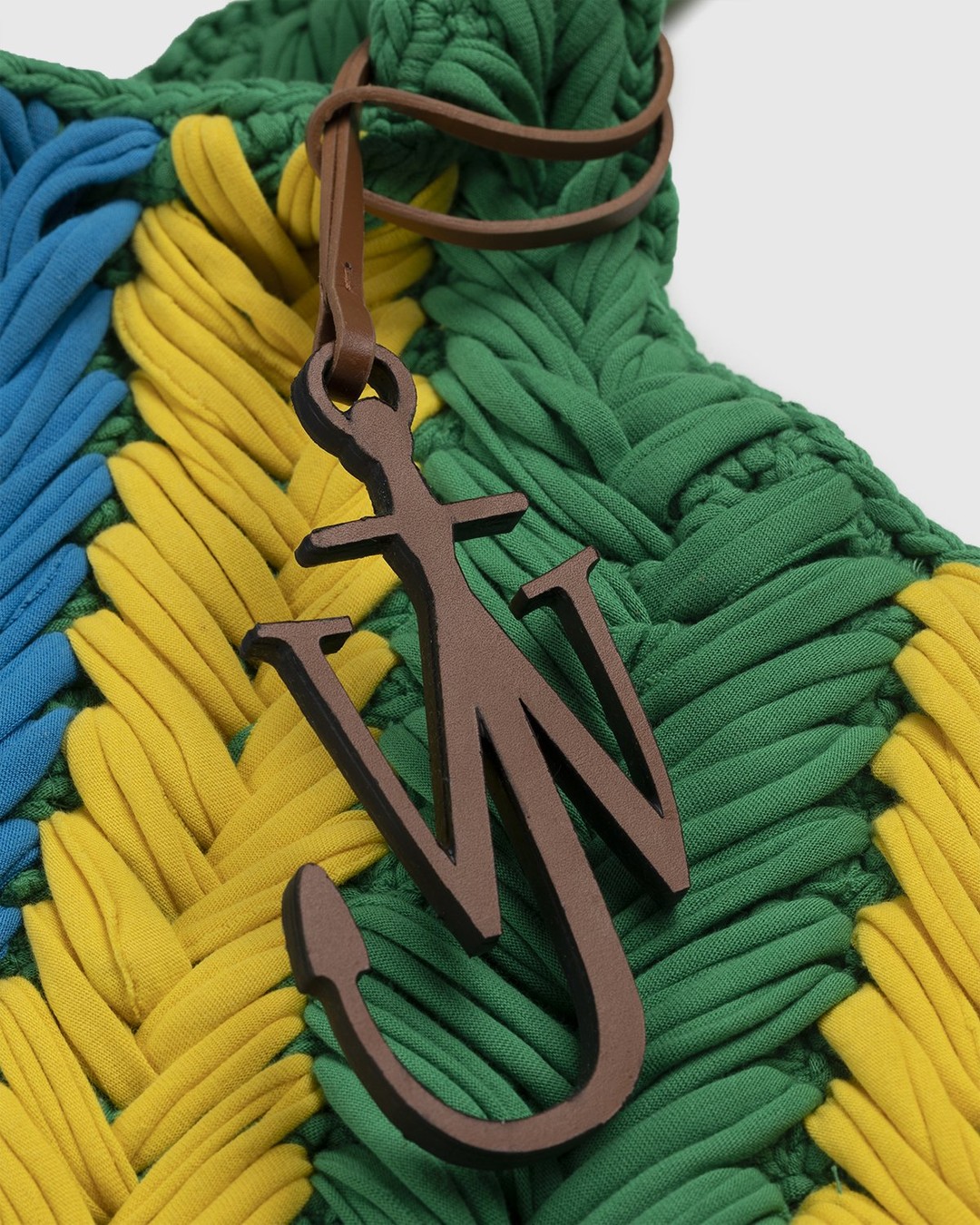 J.W. Anderson – Knitted Shopper Green/Yellow/Blue - Bags - Multi - Image 5