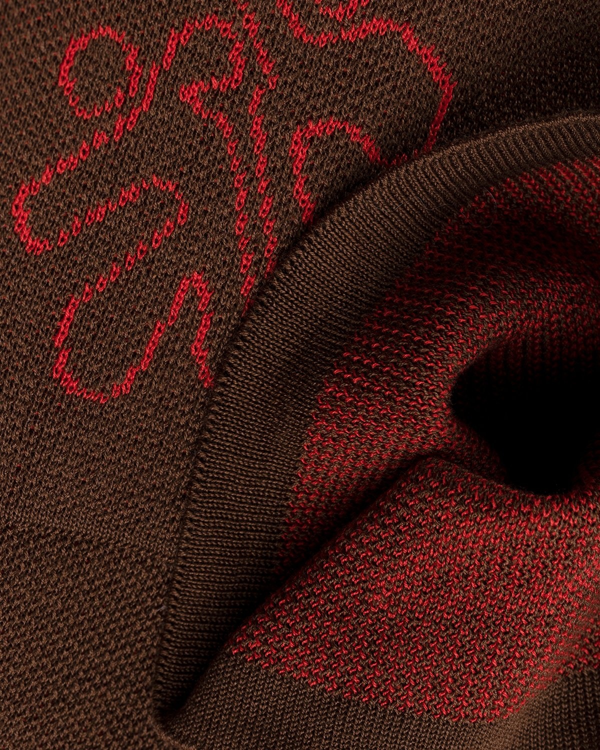 Carne Bollente – Upside Down Knit Shirt Brown - Knitwear - Brown - Image 5