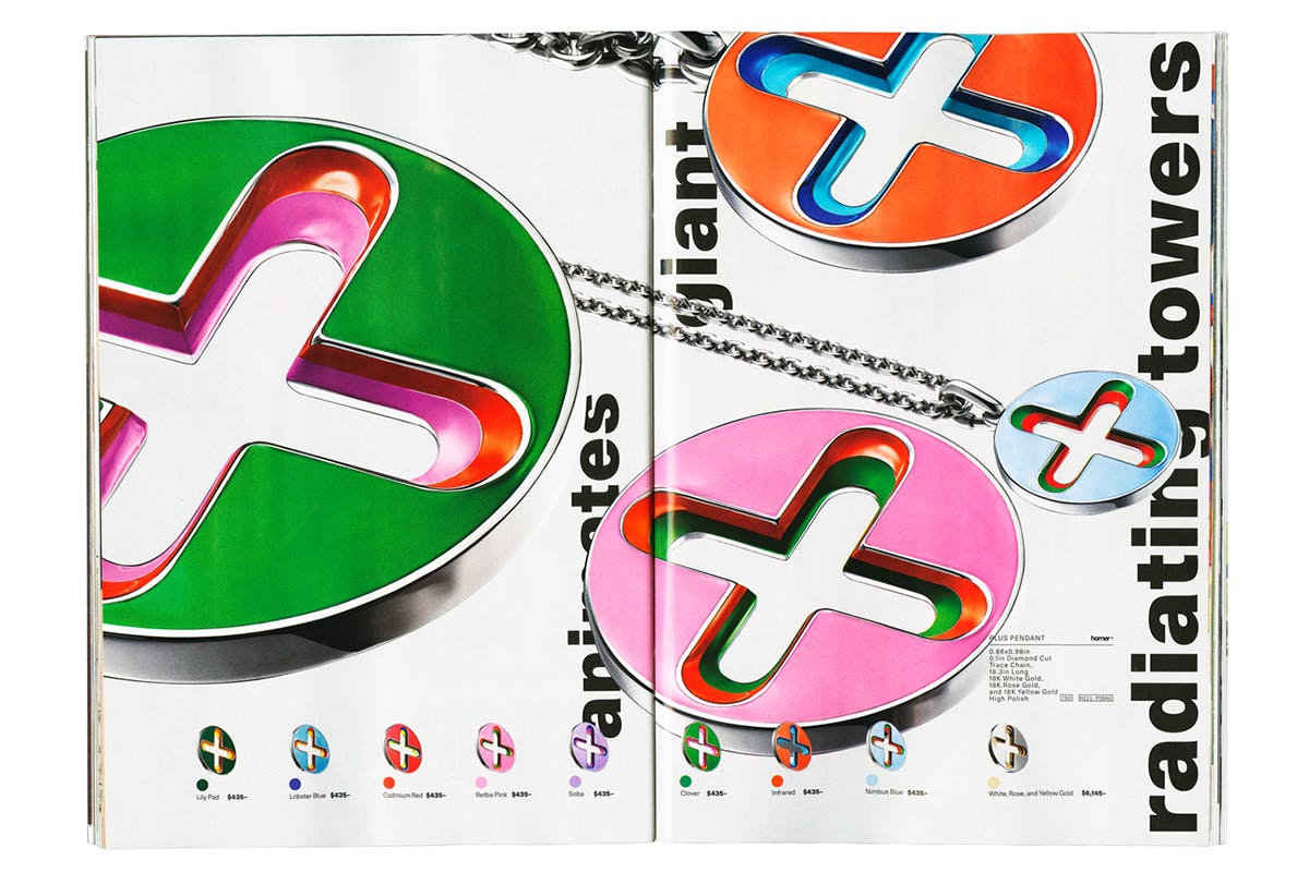 Frank Ocean Homer Brand store Catalog collection jewelry silk scarves pendant