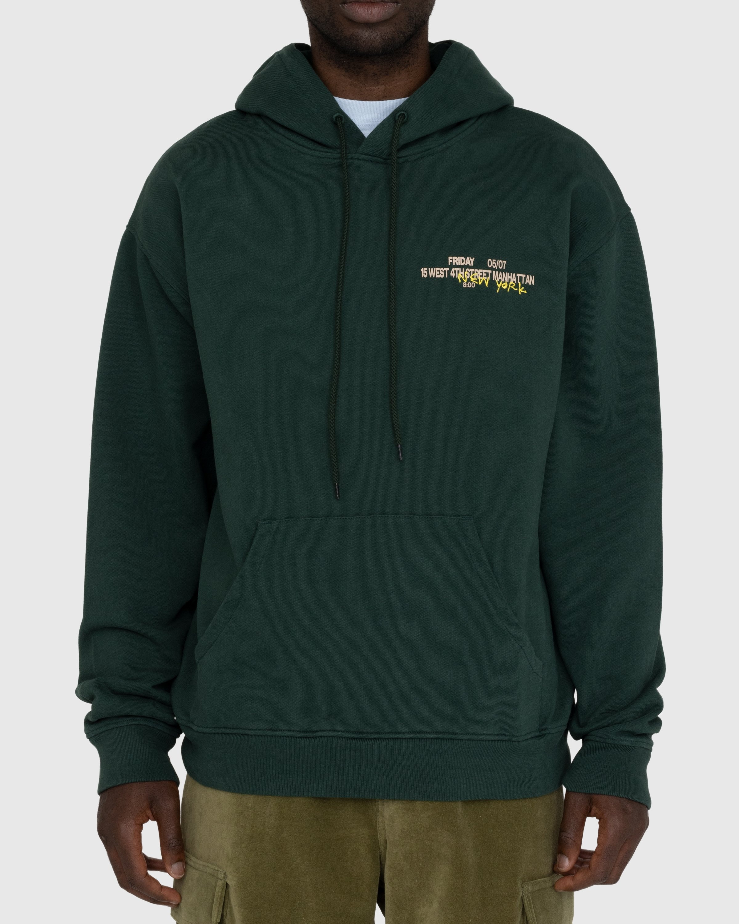 Stussy dark on sale green hoodie